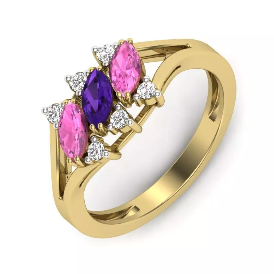 Women ring 3dm render detail 3D print model 3D print model_0