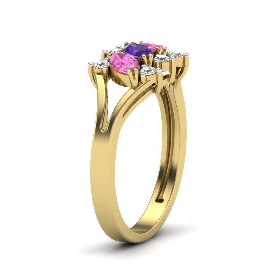 Women ring 3dm render detail 3D print model 3D print model_3