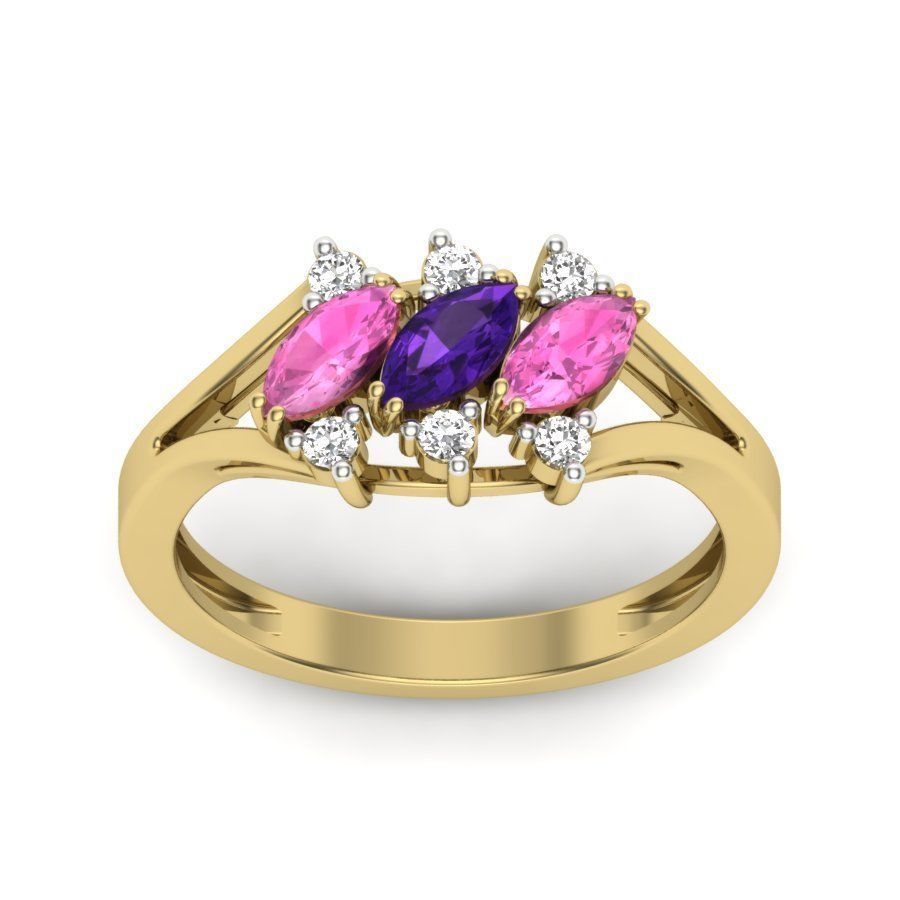 Women ring 3dm render detail 3D print model 3D print model_1