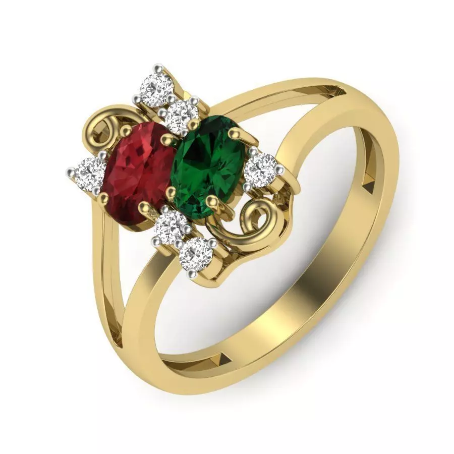 Women ring 3dm render detail 3D print model 3D print model_0