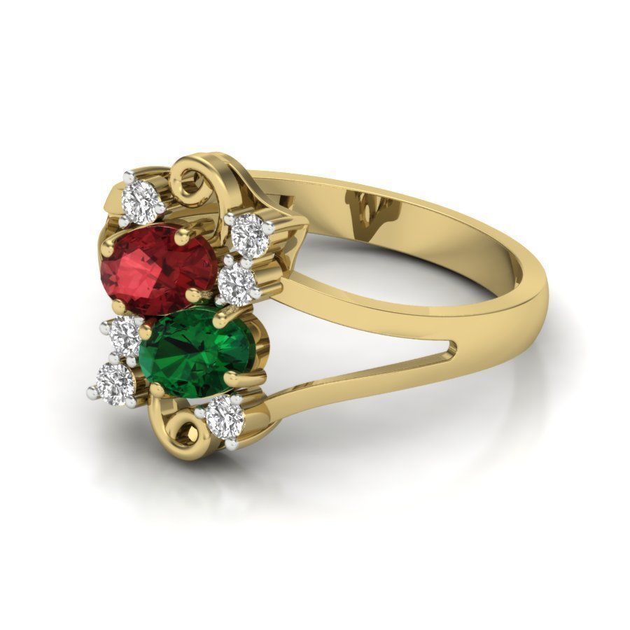 Women ring 3dm render detail 3D print model 3D print model_4