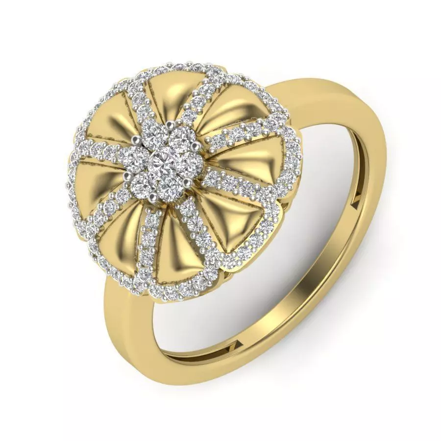 Women cocktail ring 3dm render detail 3D print model 3D print model_0