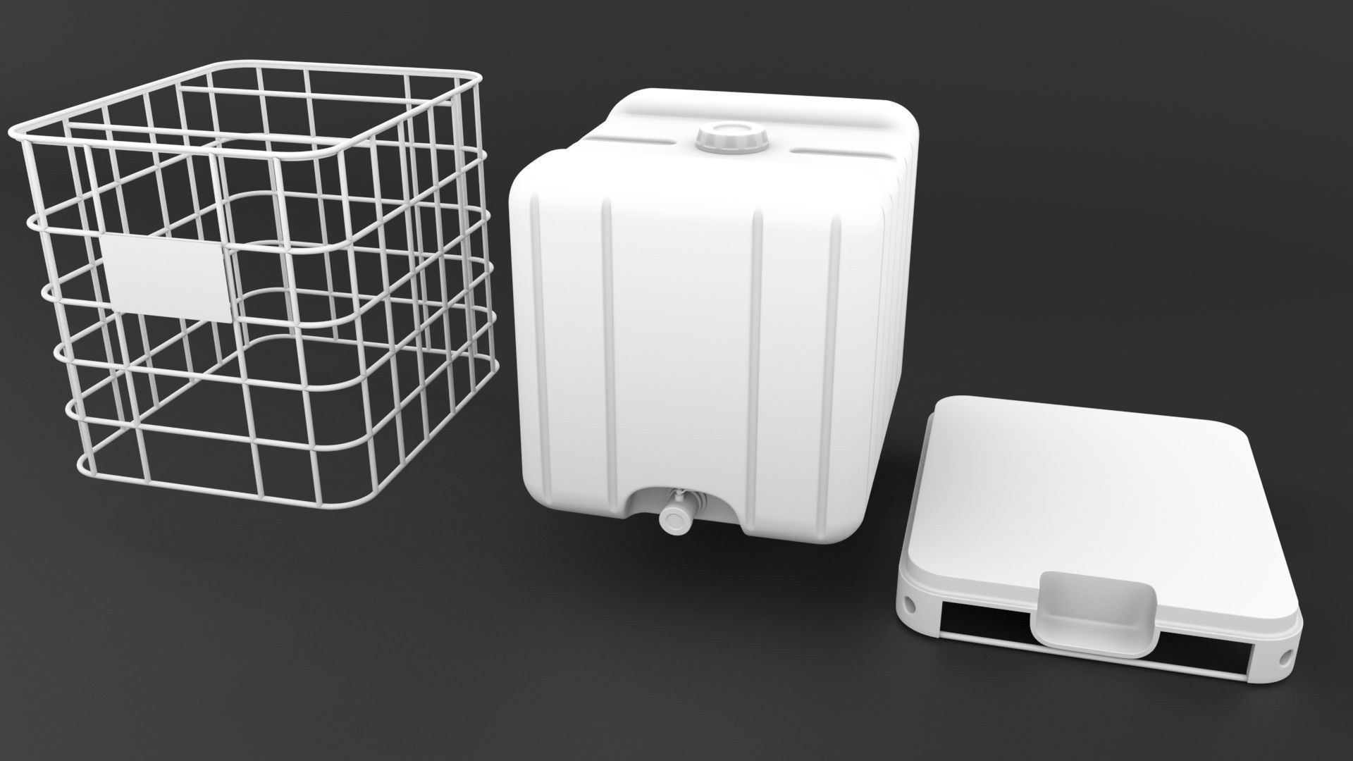 IBC Tank Container  3D model_9