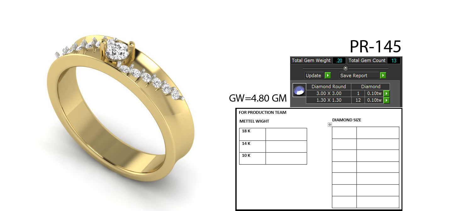 Women ring 3dm render detail 3D print model 3D print model_5