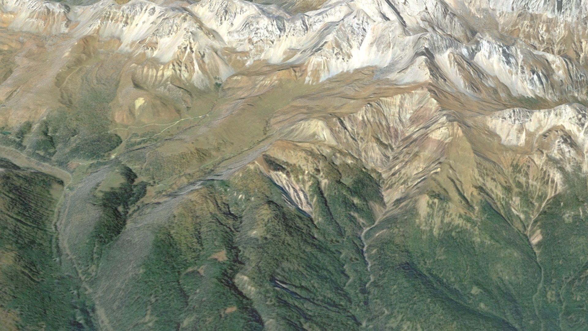 Dolomite Mountain Terrain 01 - High and Low Poly Versions 3D model_21