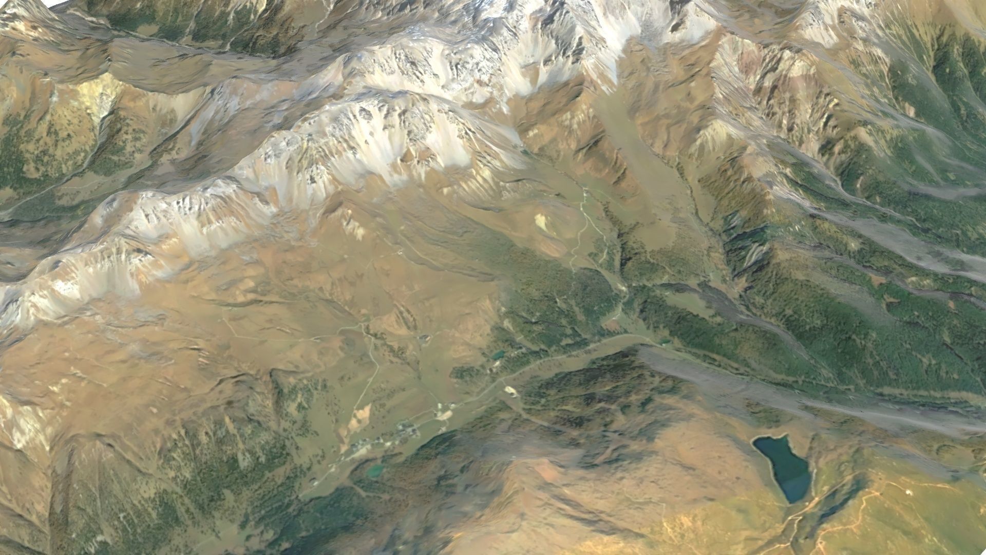 Dolomite Mountain Terrain 01 - High and Low Poly Versions 3D model_25