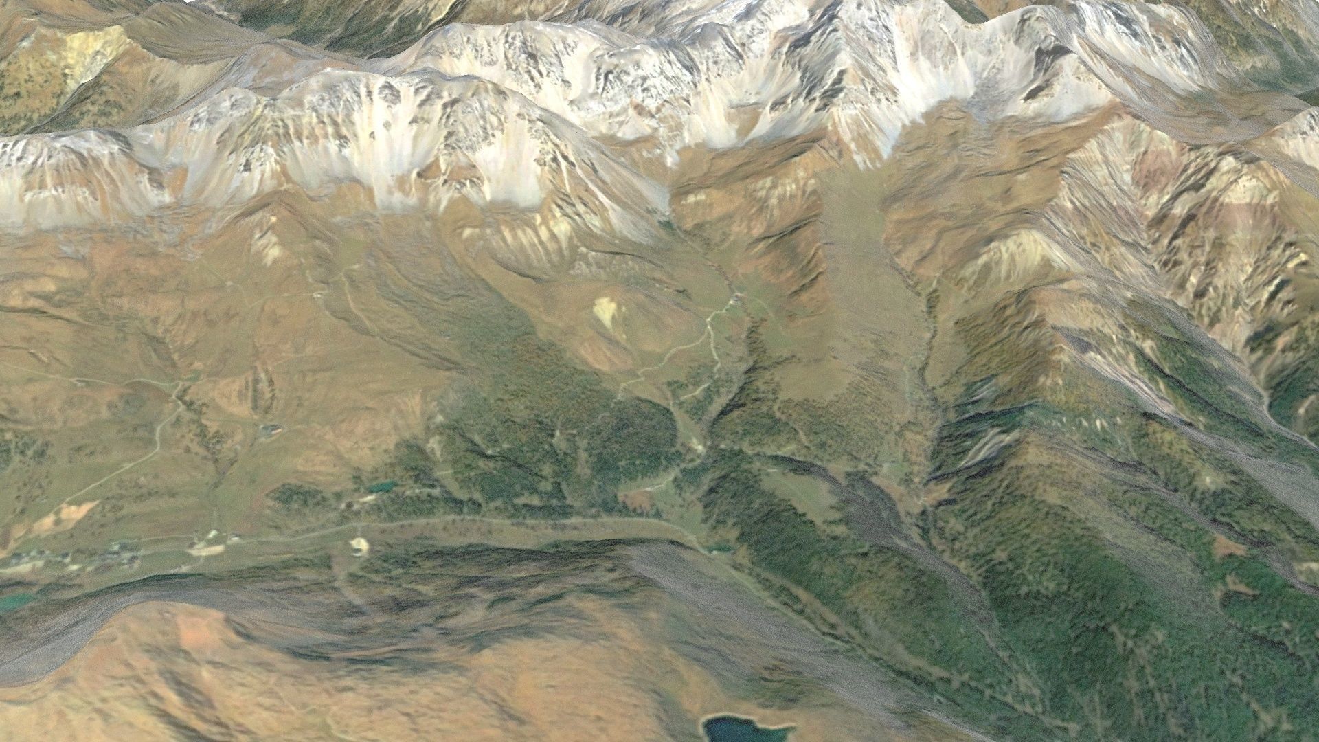 Dolomite Mountain Terrain 01 - High and Low Poly Versions 3D model_11