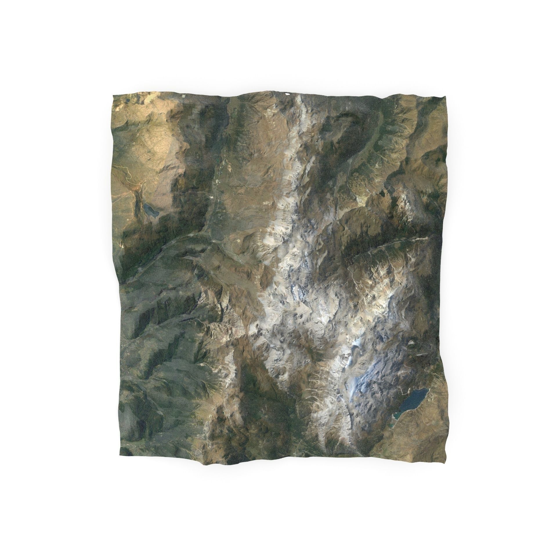 Dolomite Mountain Terrain 01 - High and Low Poly Versions 3D model_42