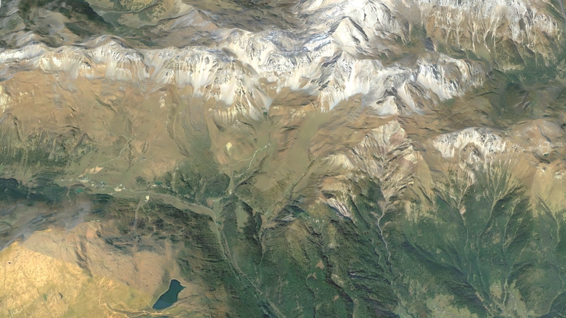 Dolomite Mountain Terrain 01 - High and Low Poly Versions 3D model_20