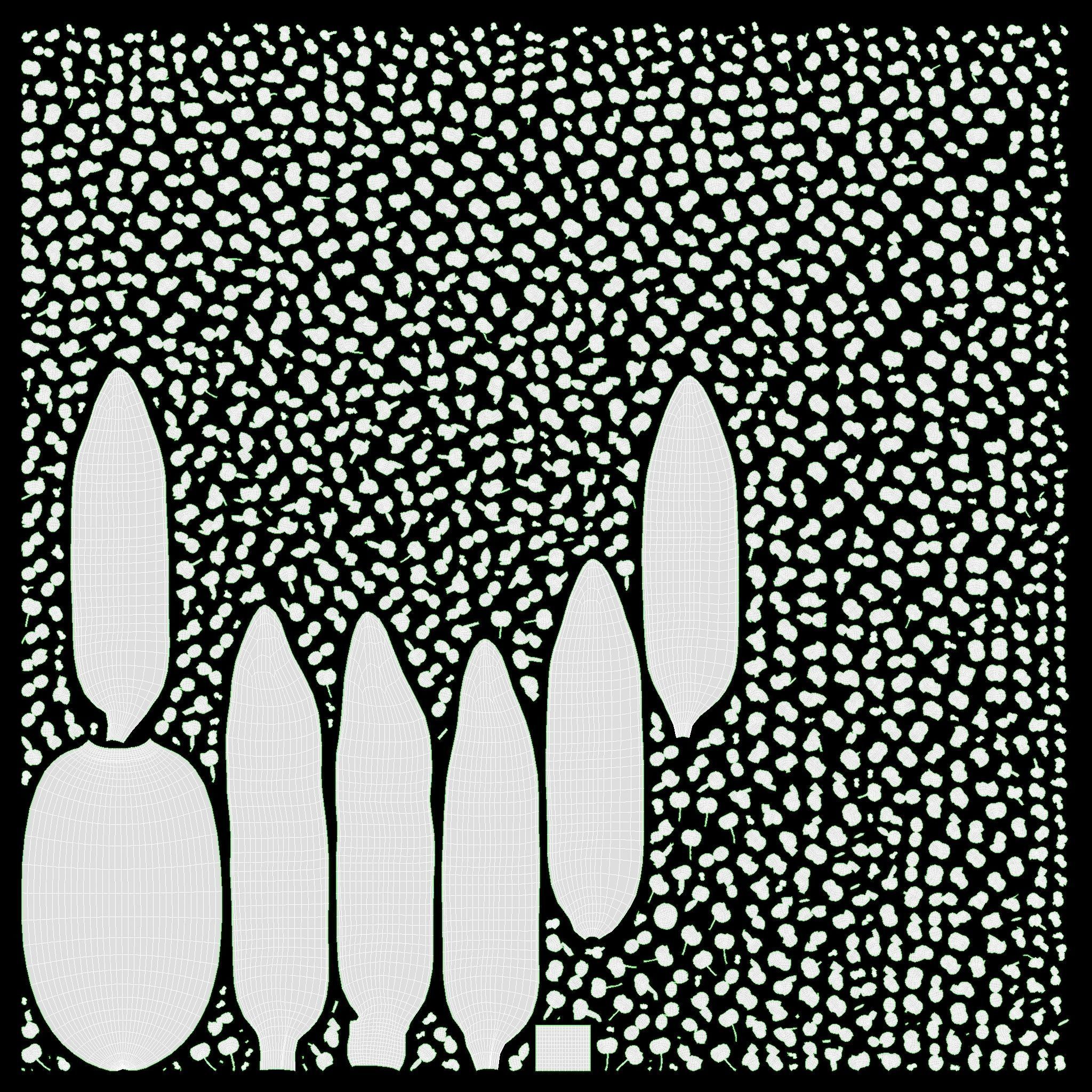 Corn with leaves 3D model_9