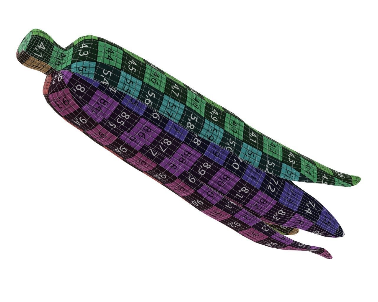 Corn with leaves 3D model_7