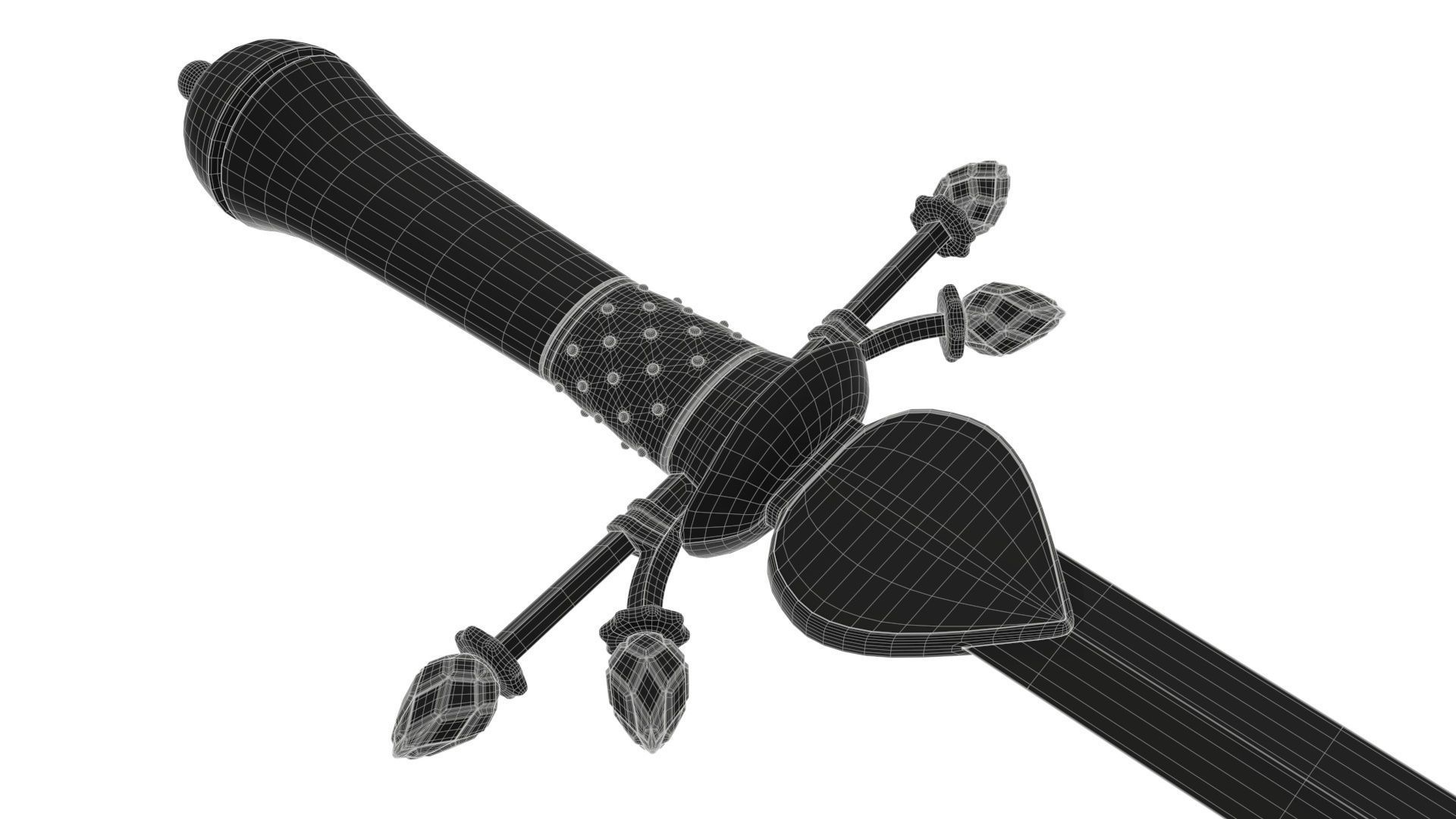 Dagger Ancient 3 3D model_7