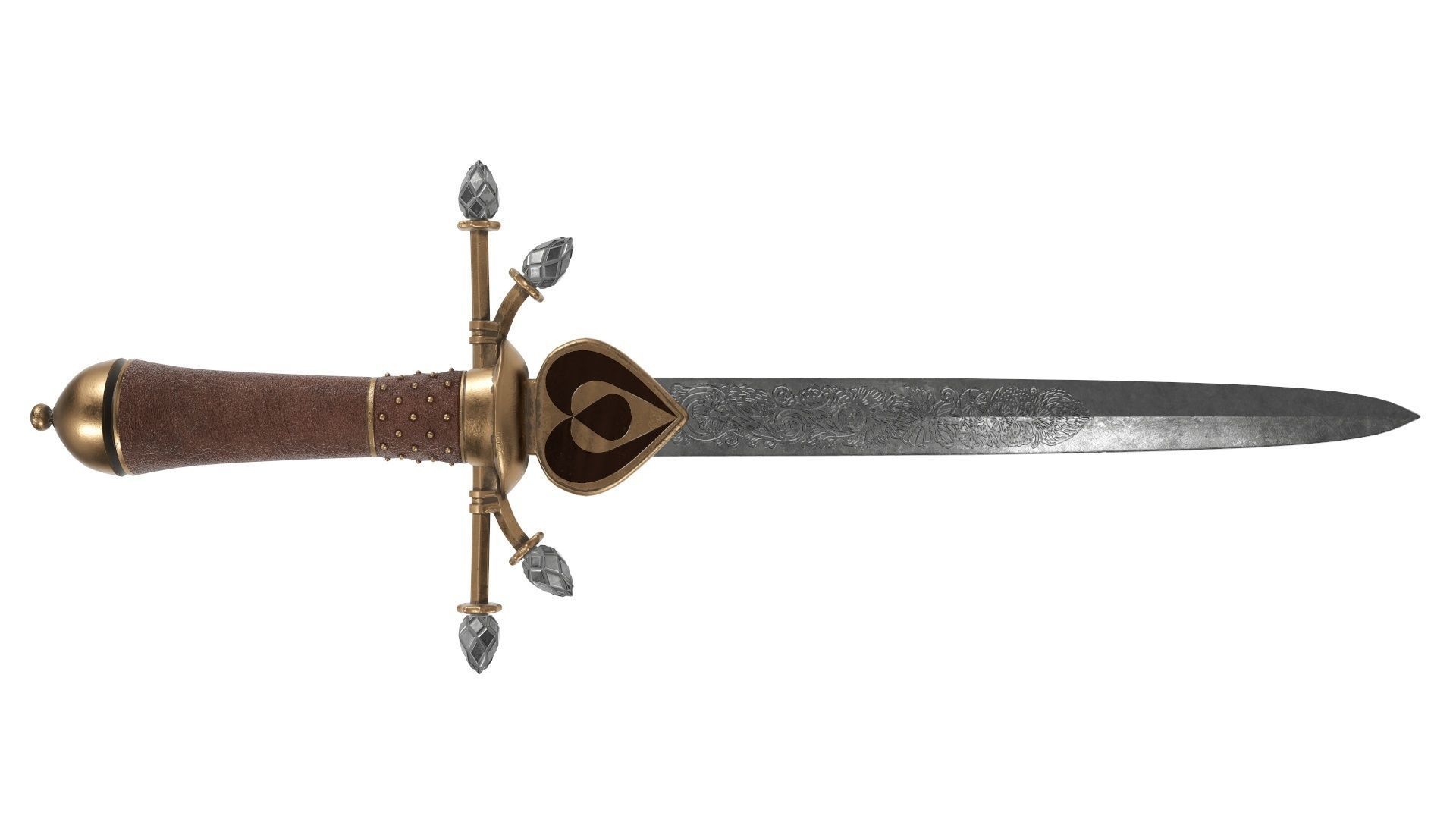 Dagger Ancient 3 3D model_2