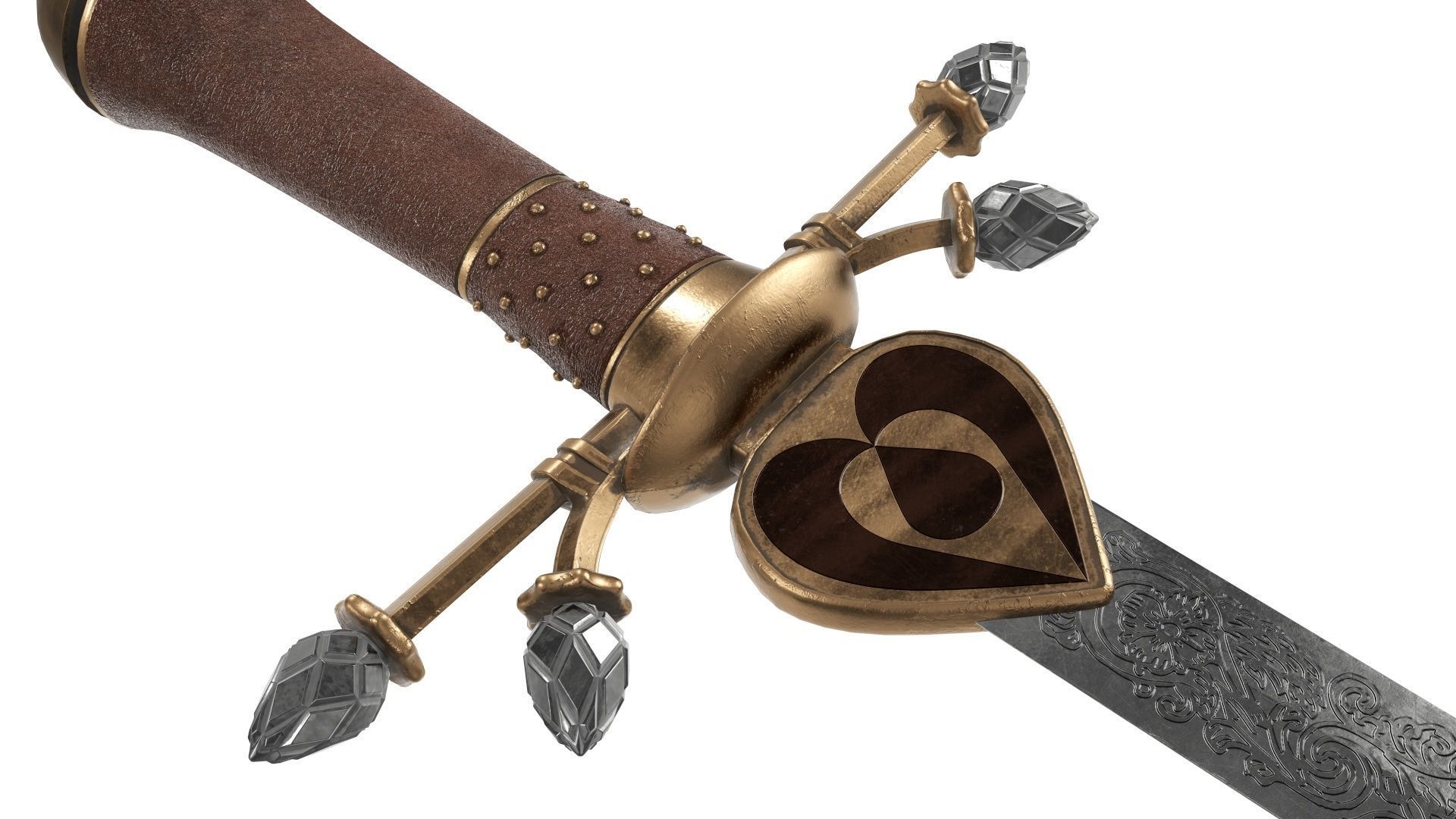 Dagger Ancient 3 3D model_6