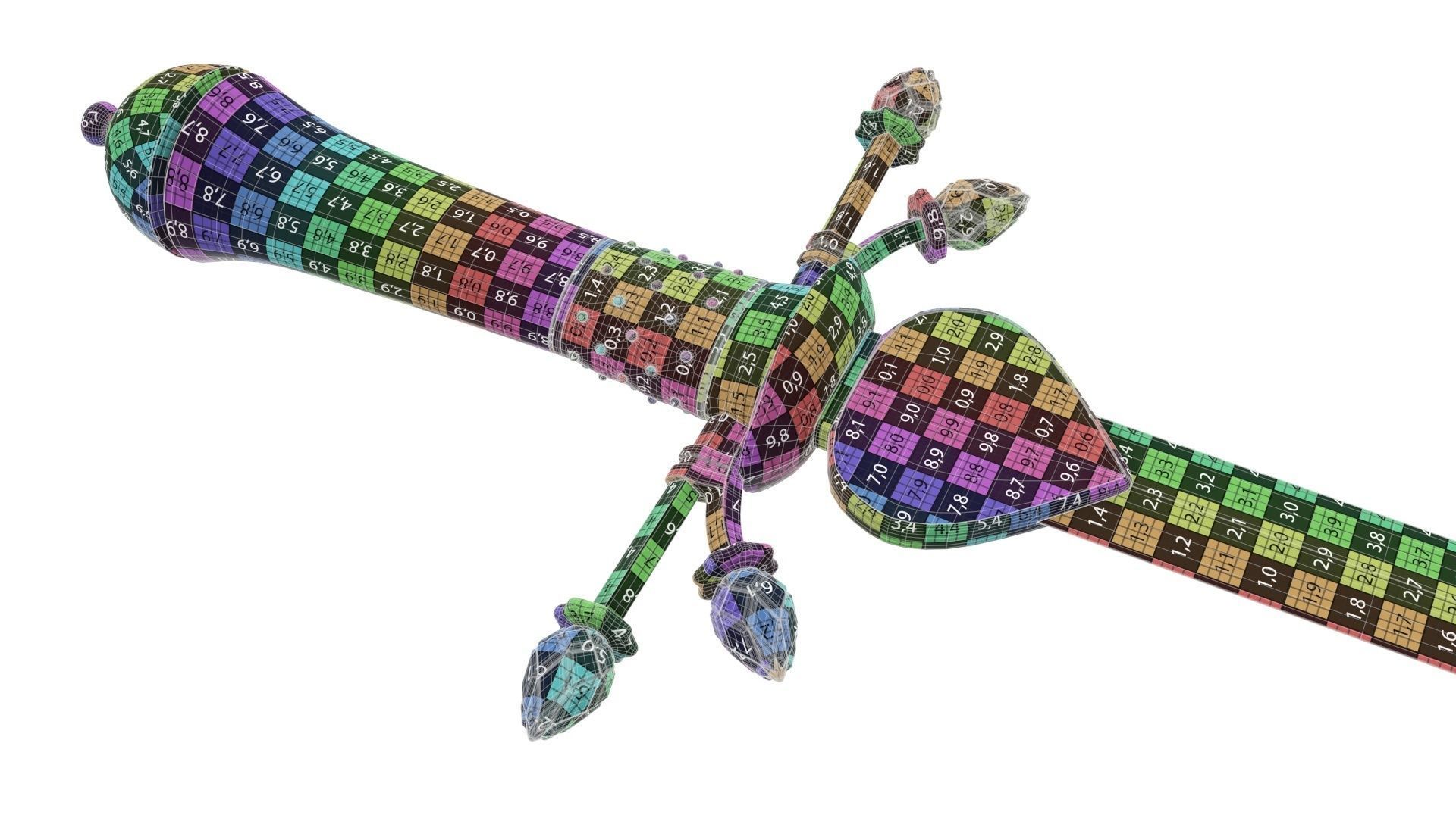 Dagger Ancient 3 3D model_9