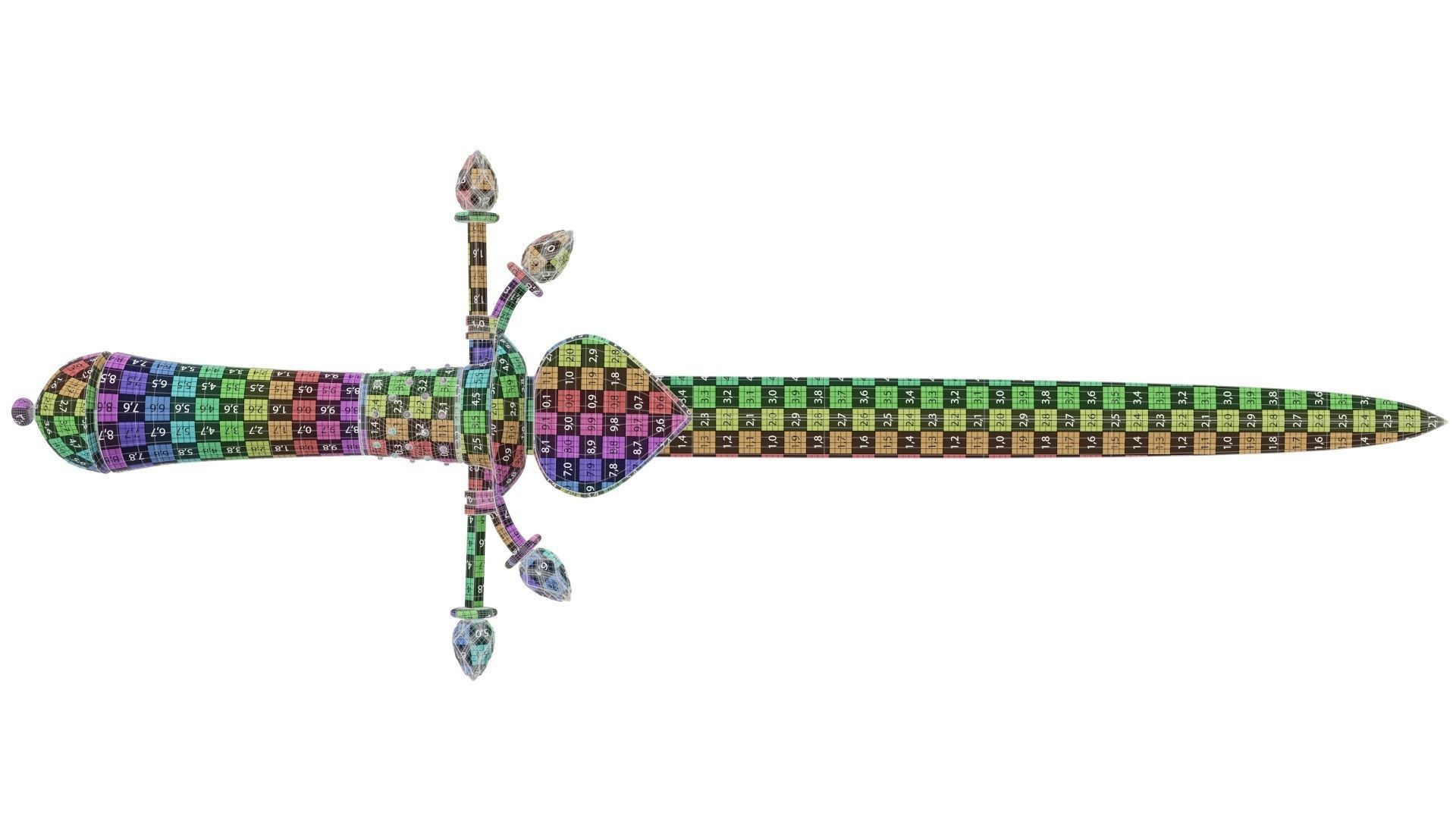 Dagger Ancient 3 3D model_10