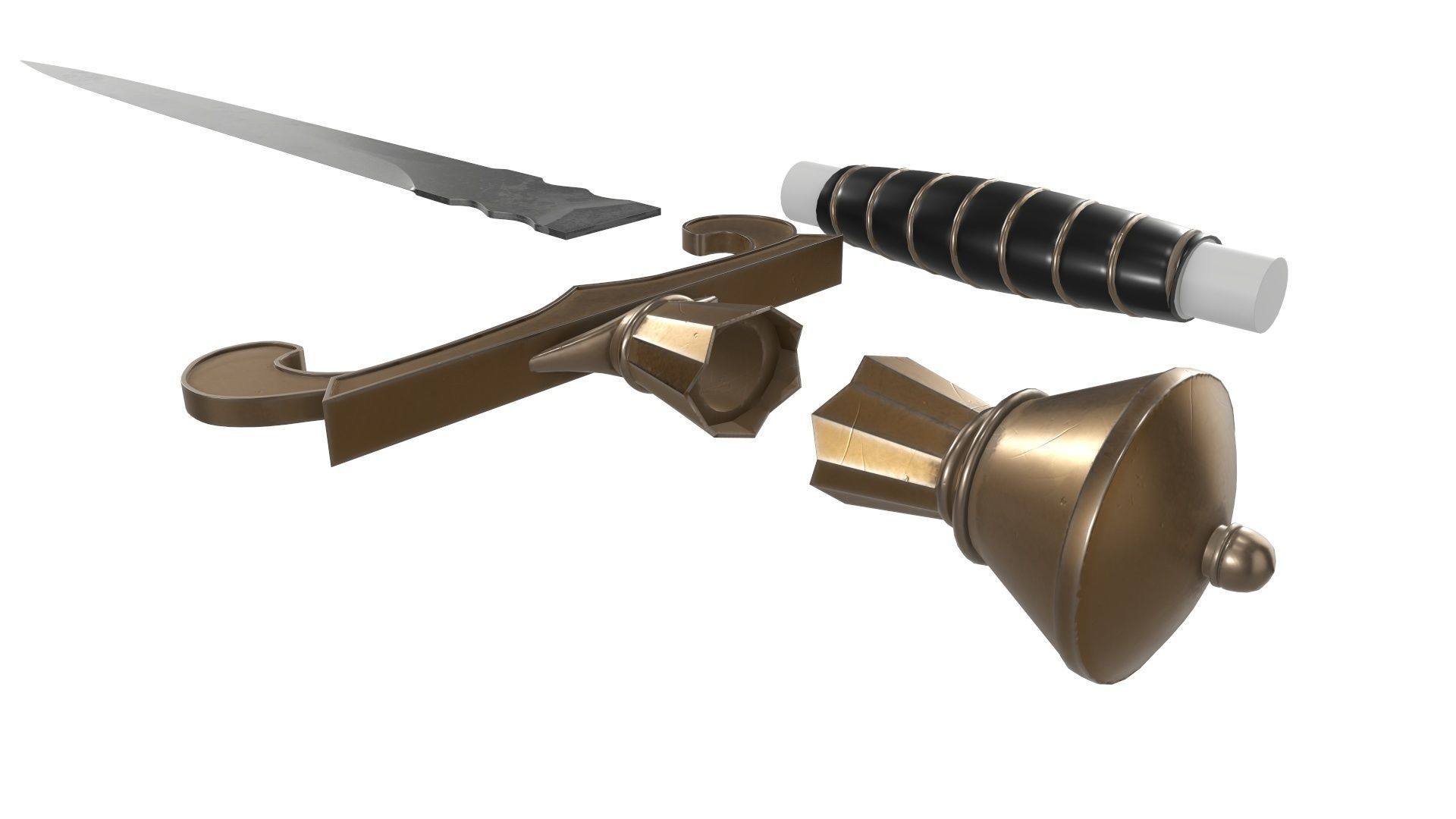 Dagger Fantasy 1 3D model_8