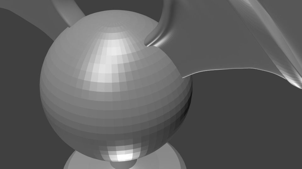 statuette bat 3D print model_2