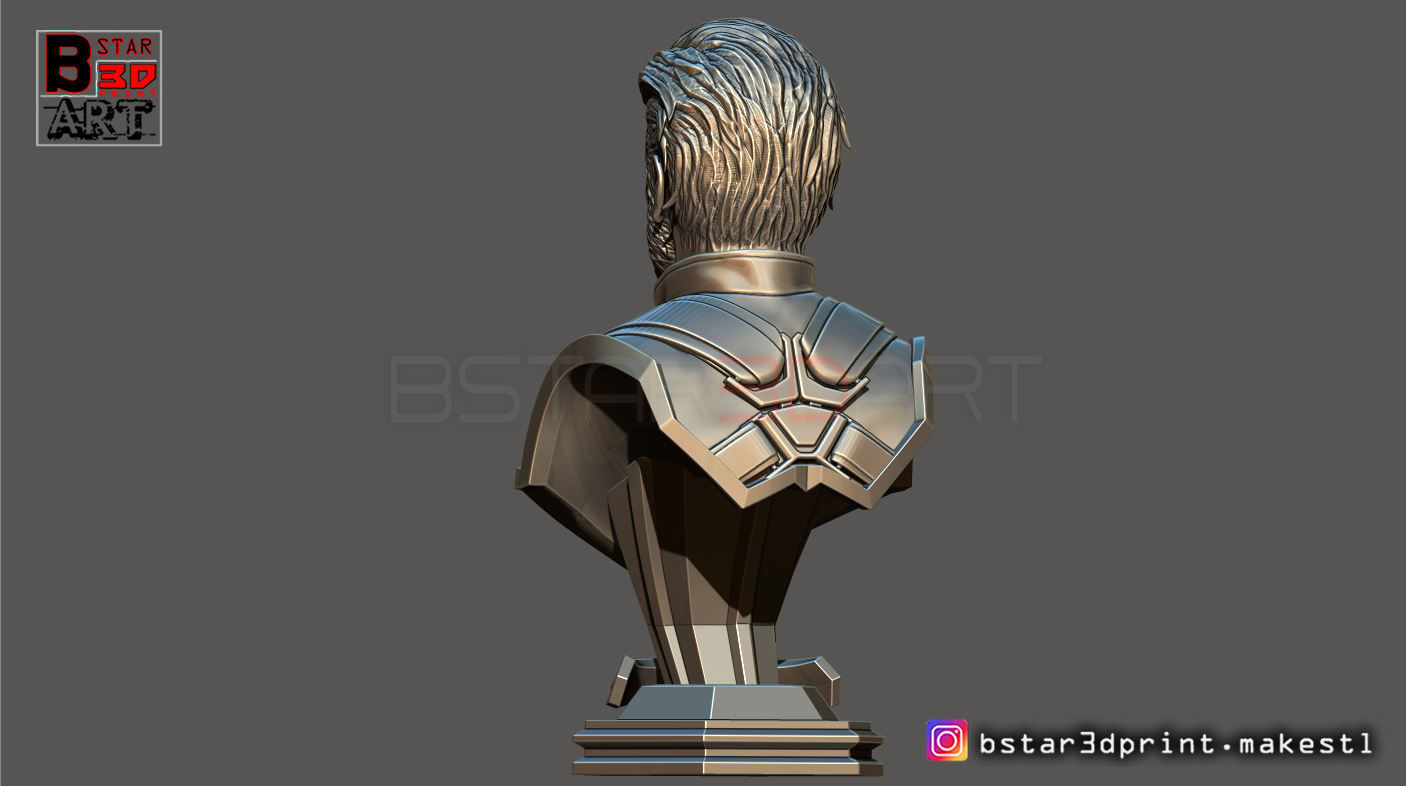 Captain America Bust - Without Helmet - from Marvel 3D print model_5
