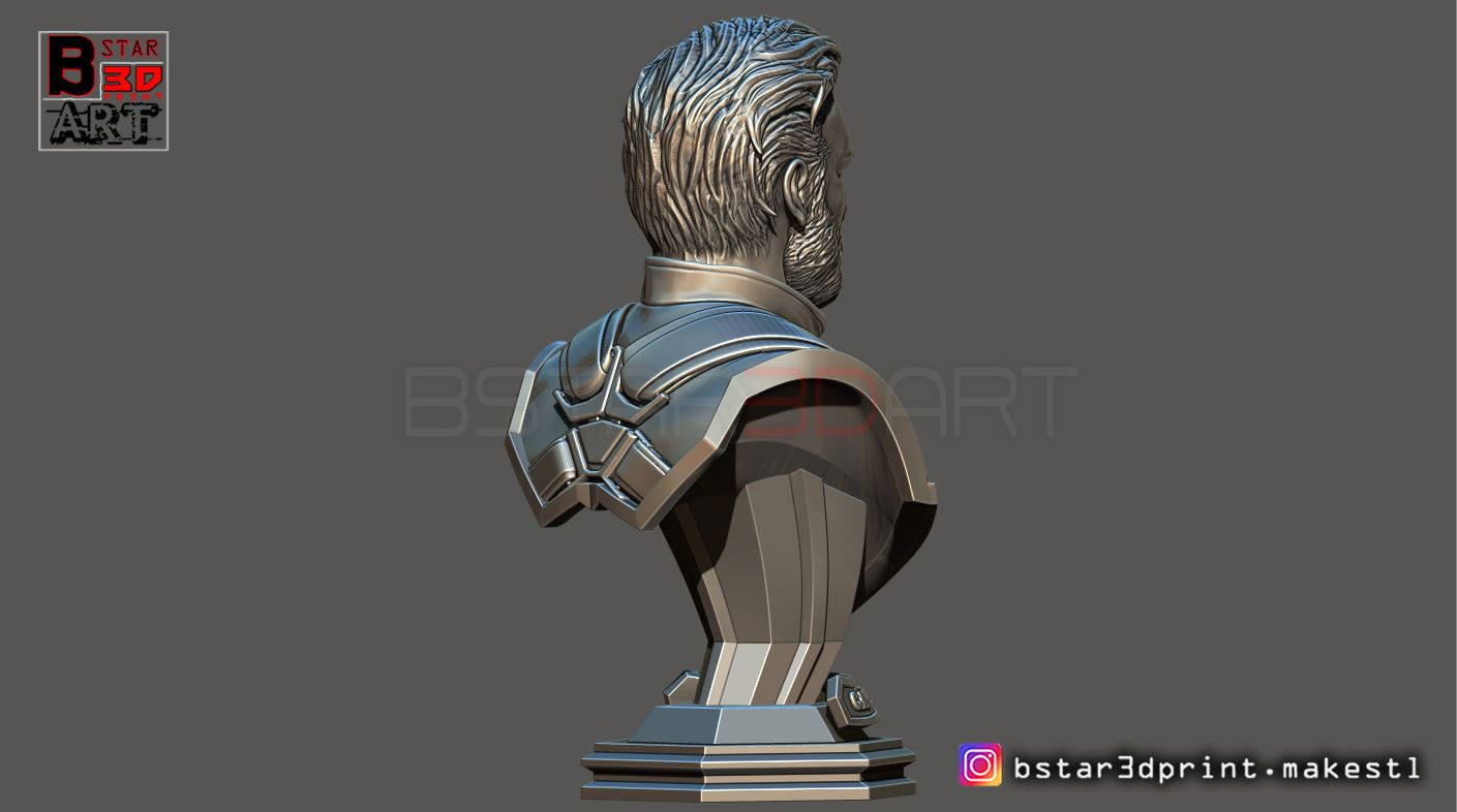 Captain America Bust - Without Helmet - from Marvel 3D print model_6