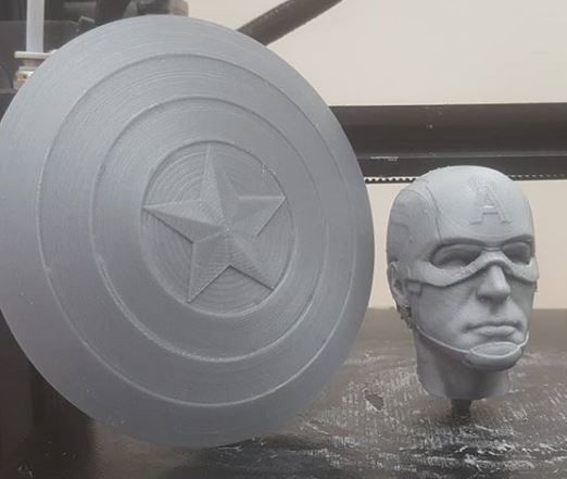 Captain America Bust - Without Helmet - from Marvel 3D print model_17