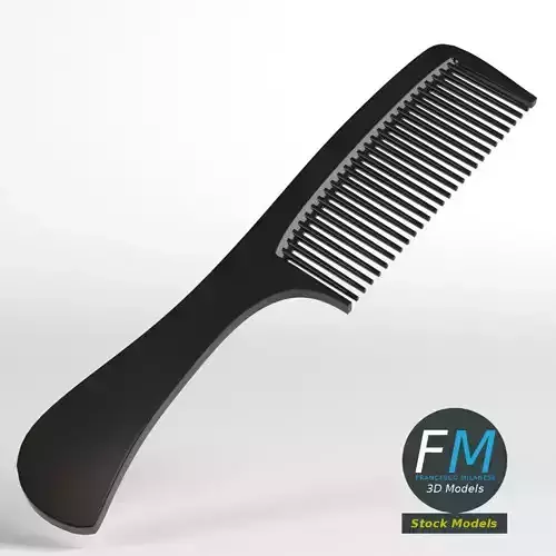 Hair comb with handle