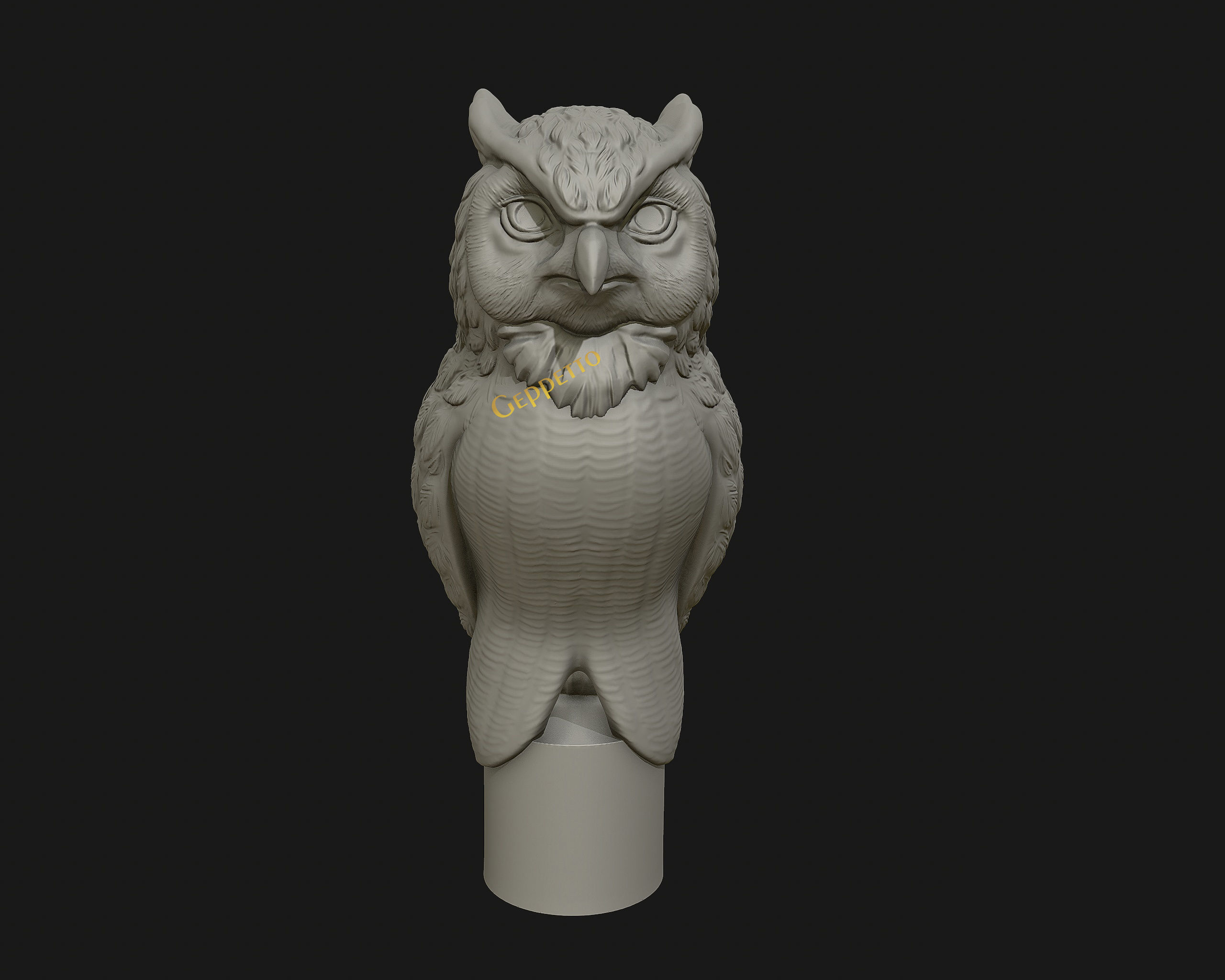 OWL  sculpture Ready to Print 3D print model_14