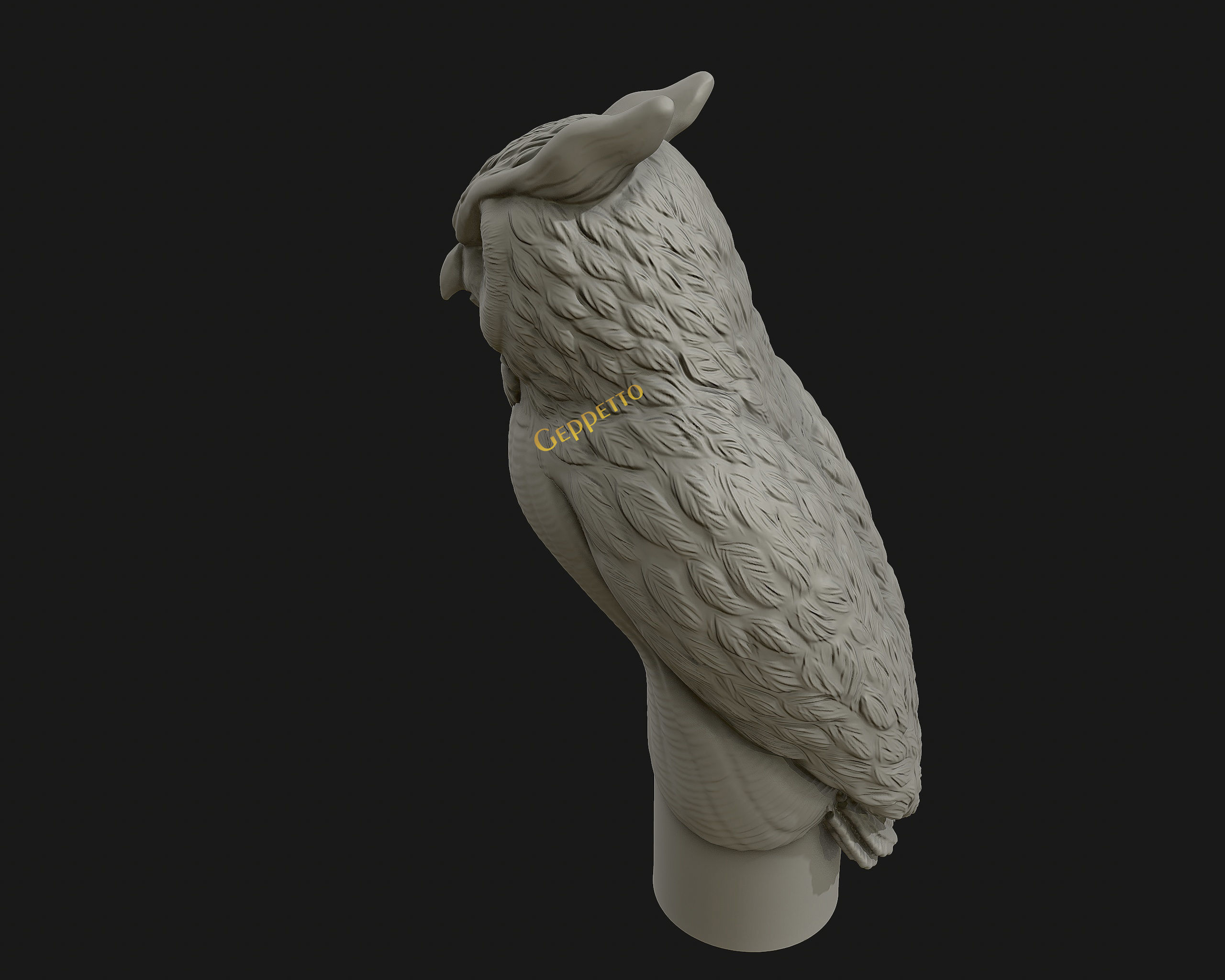 OWL  sculpture Ready to Print 3D print model_6