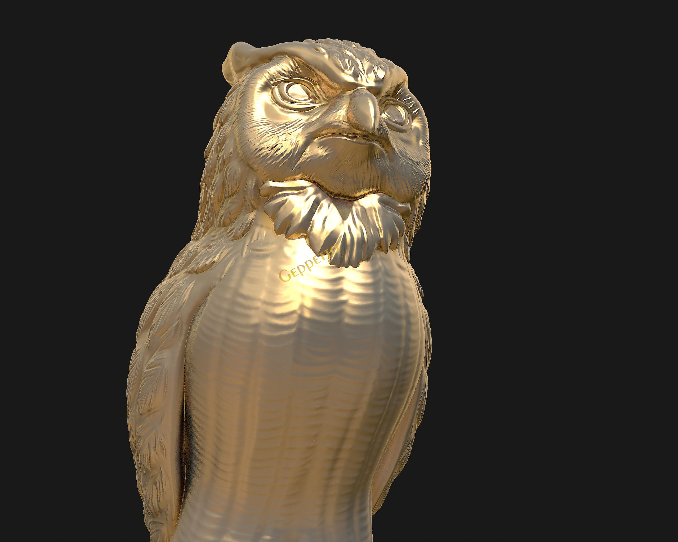 OWL  sculpture Ready to Print 3D print model_29
