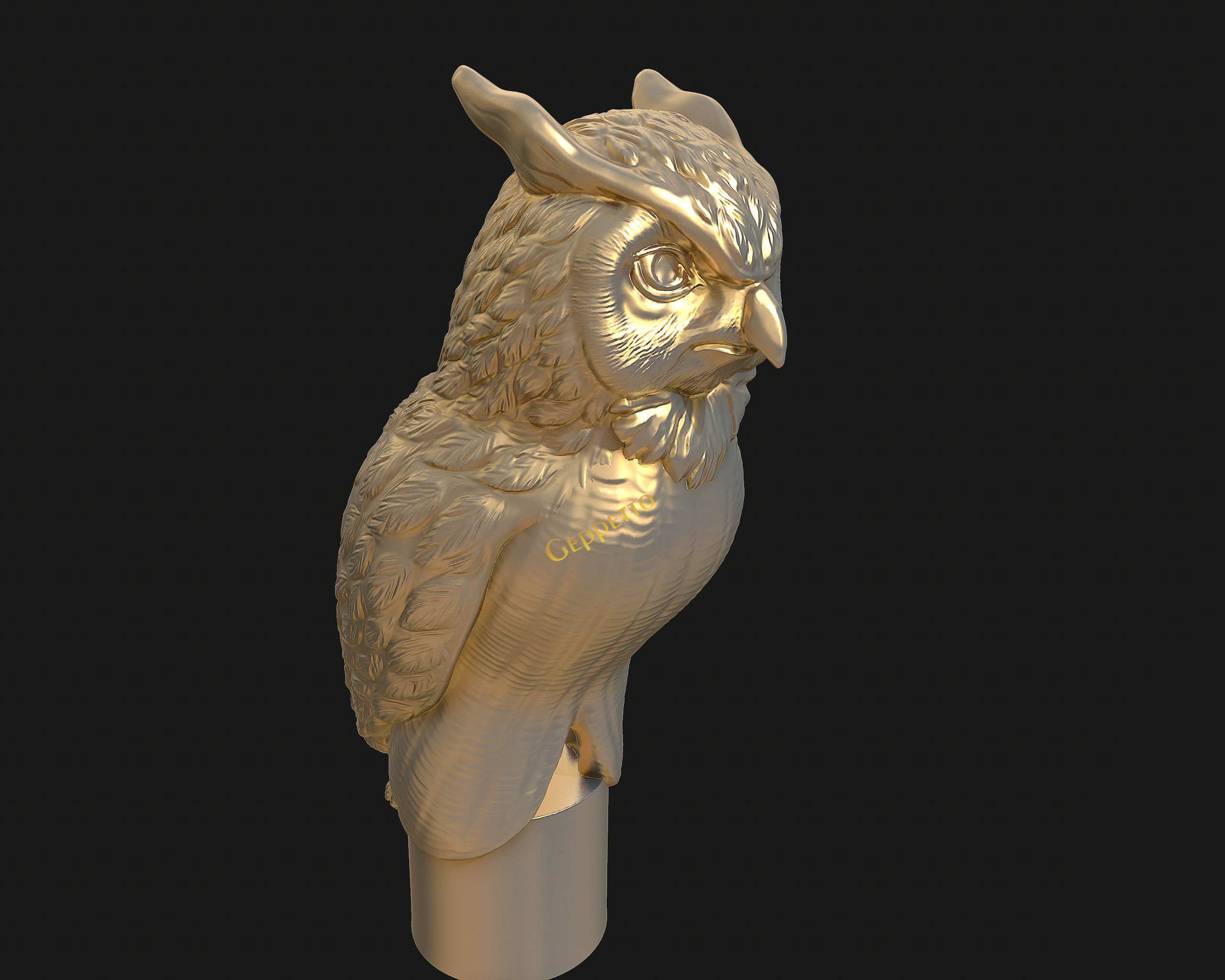 OWL  sculpture Ready to Print 3D print model_25