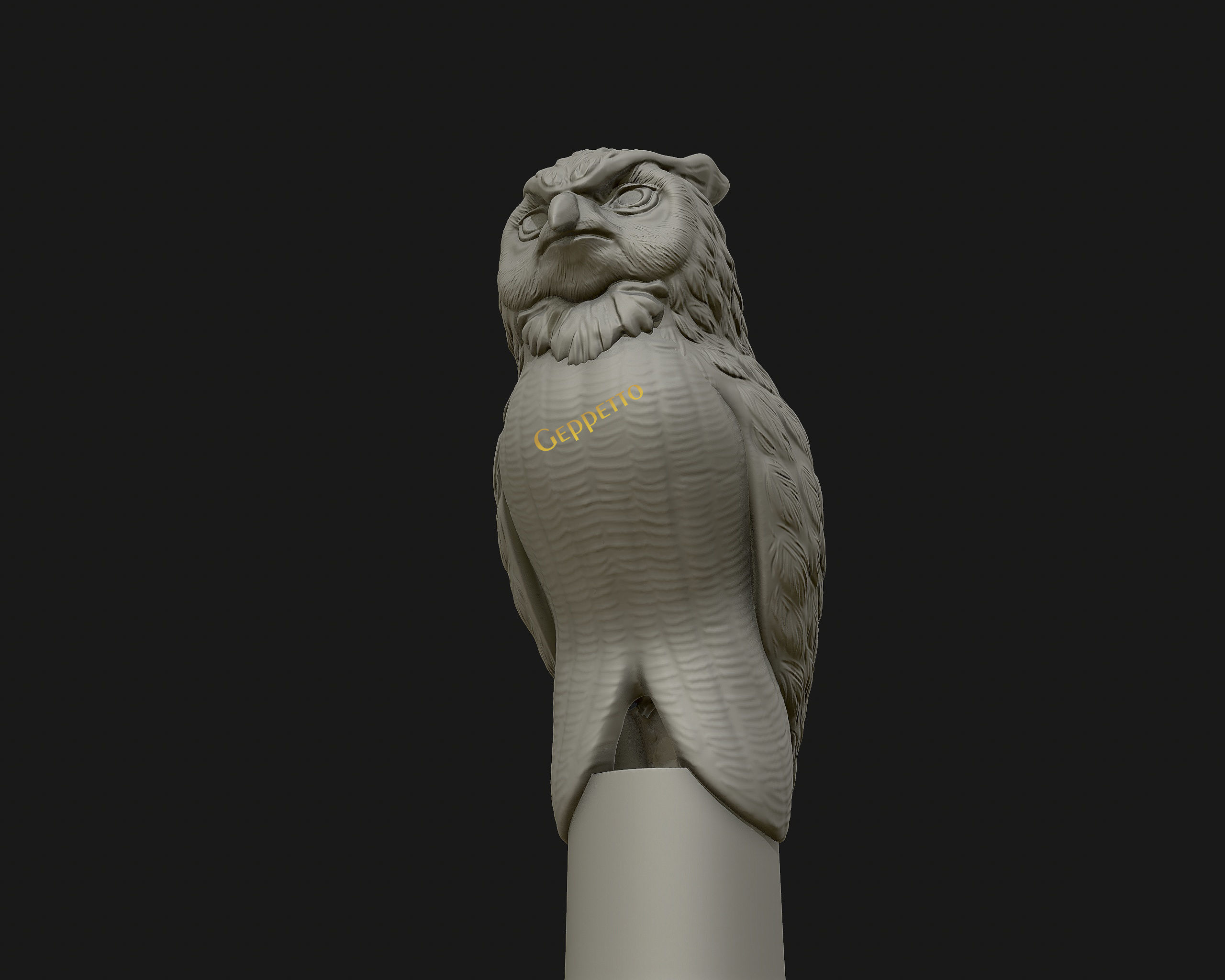 OWL  sculpture Ready to Print 3D print model_3