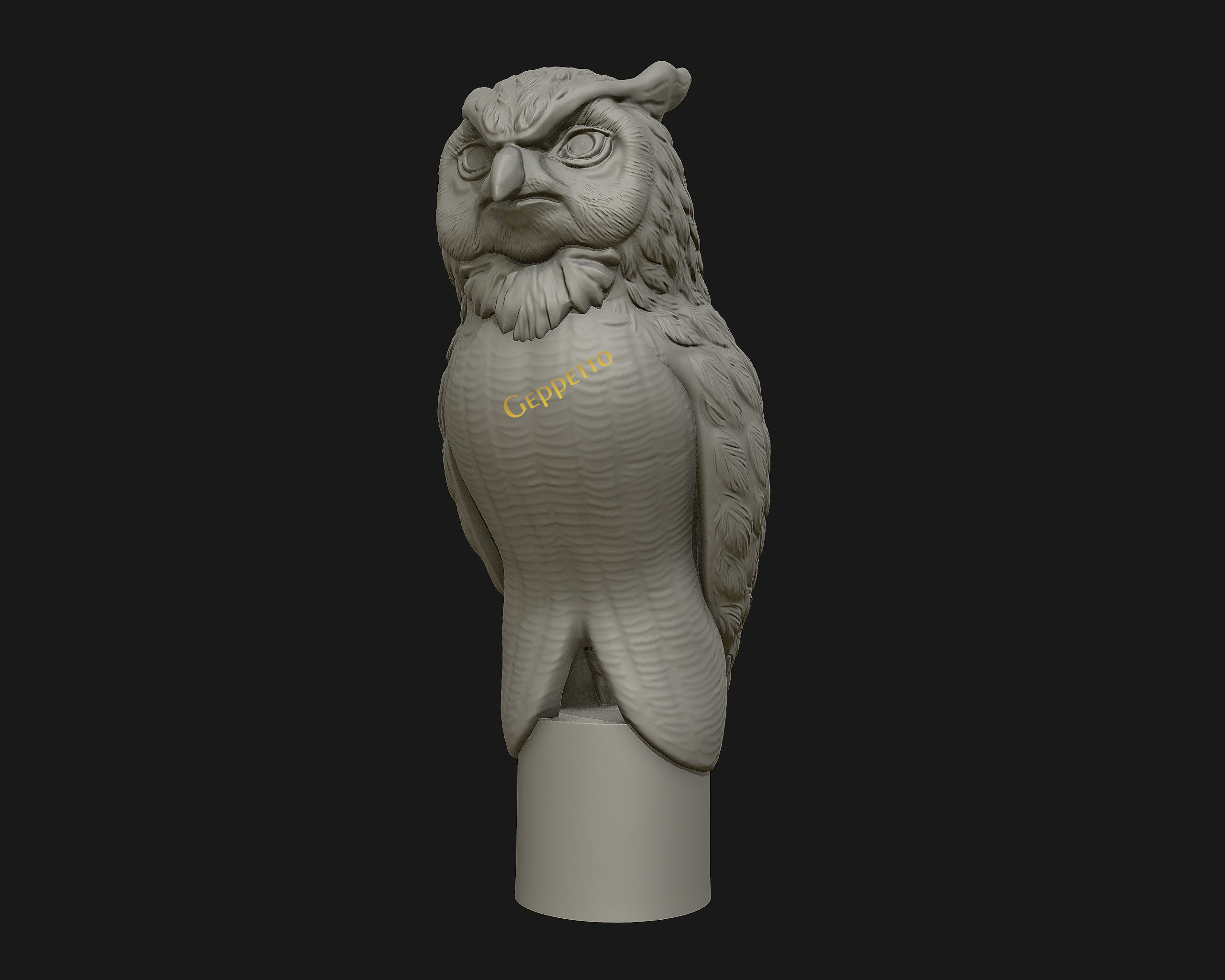 OWL  sculpture Ready to Print 3D print model_32