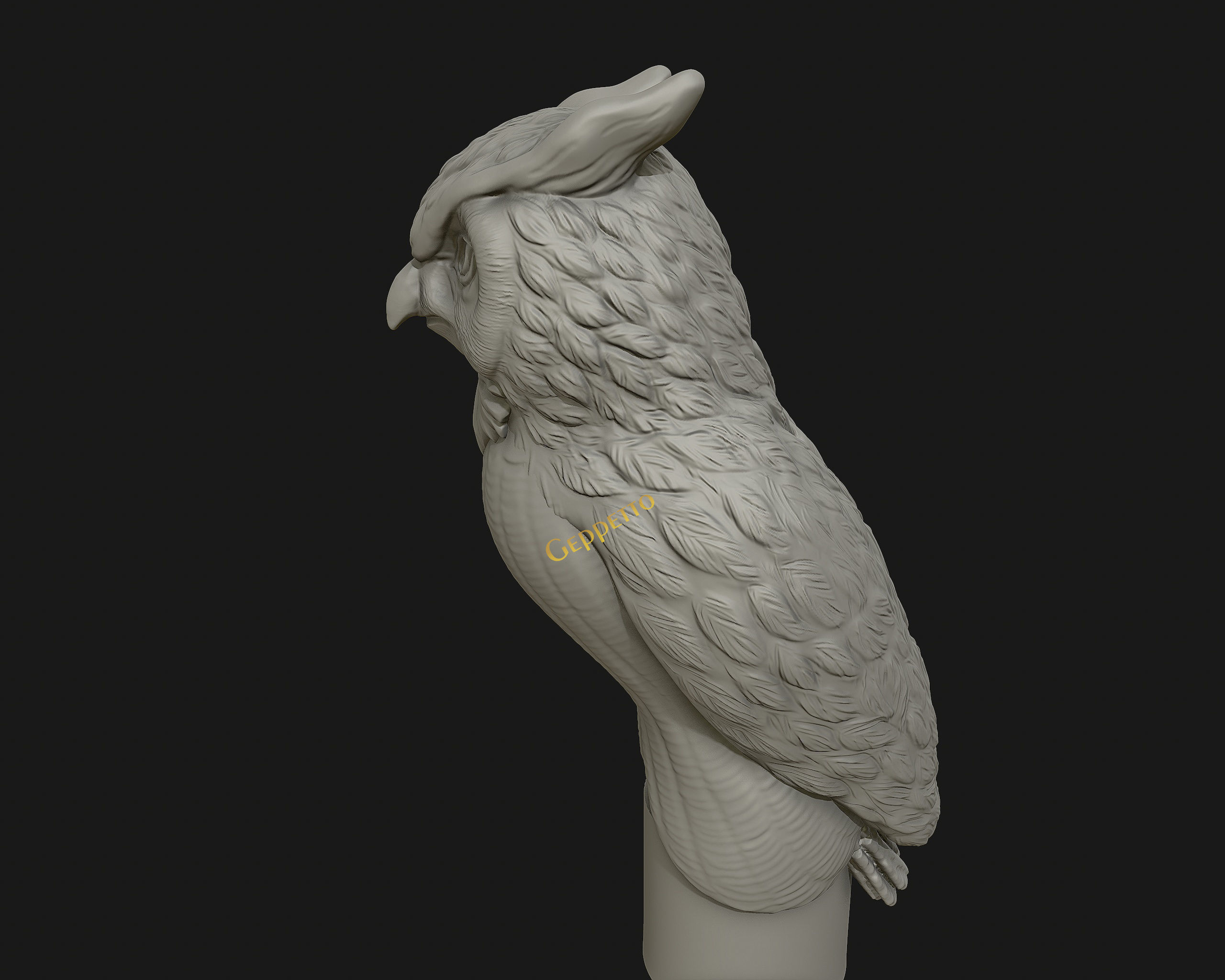 OWL  sculpture Ready to Print 3D print model_17
