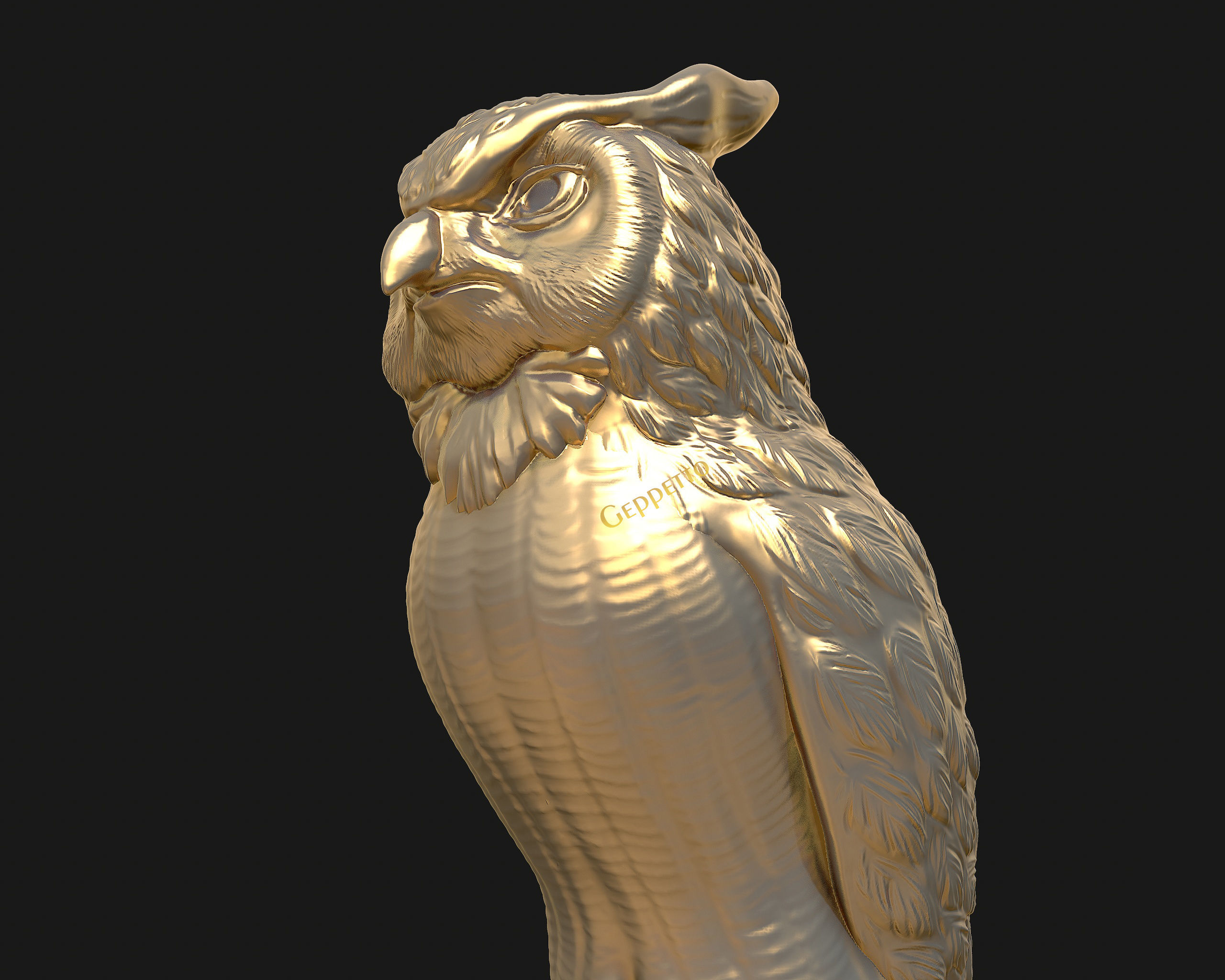 OWL  sculpture Ready to Print 3D print model_27