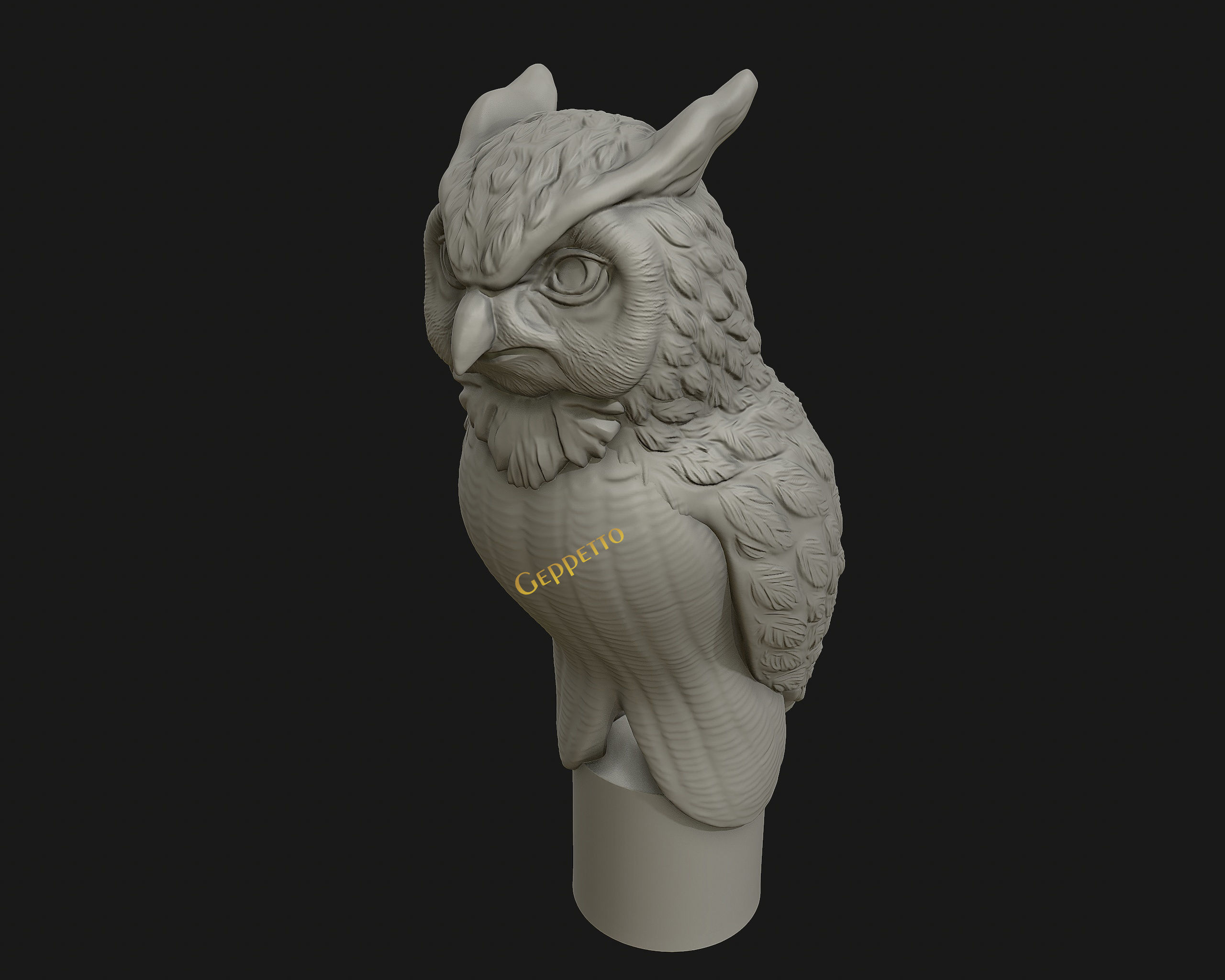 OWL  sculpture Ready to Print 3D print model_11