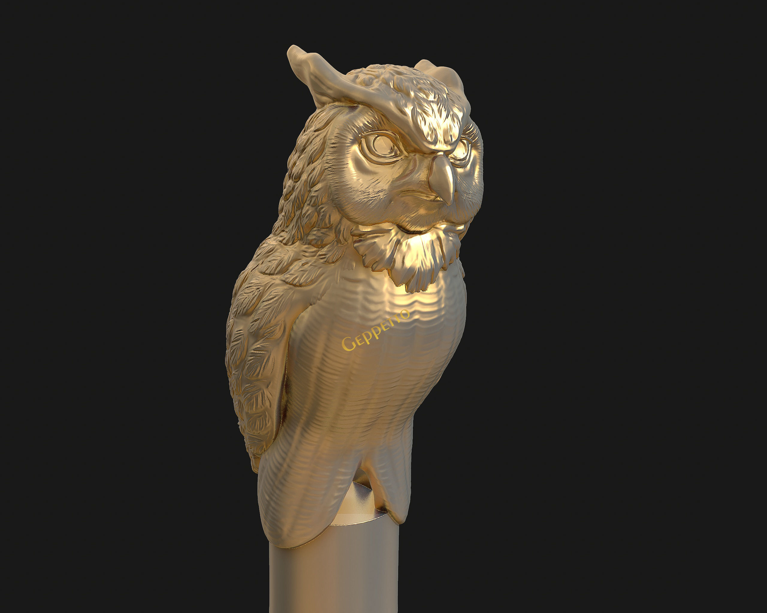 OWL  sculpture Ready to Print 3D print model_22