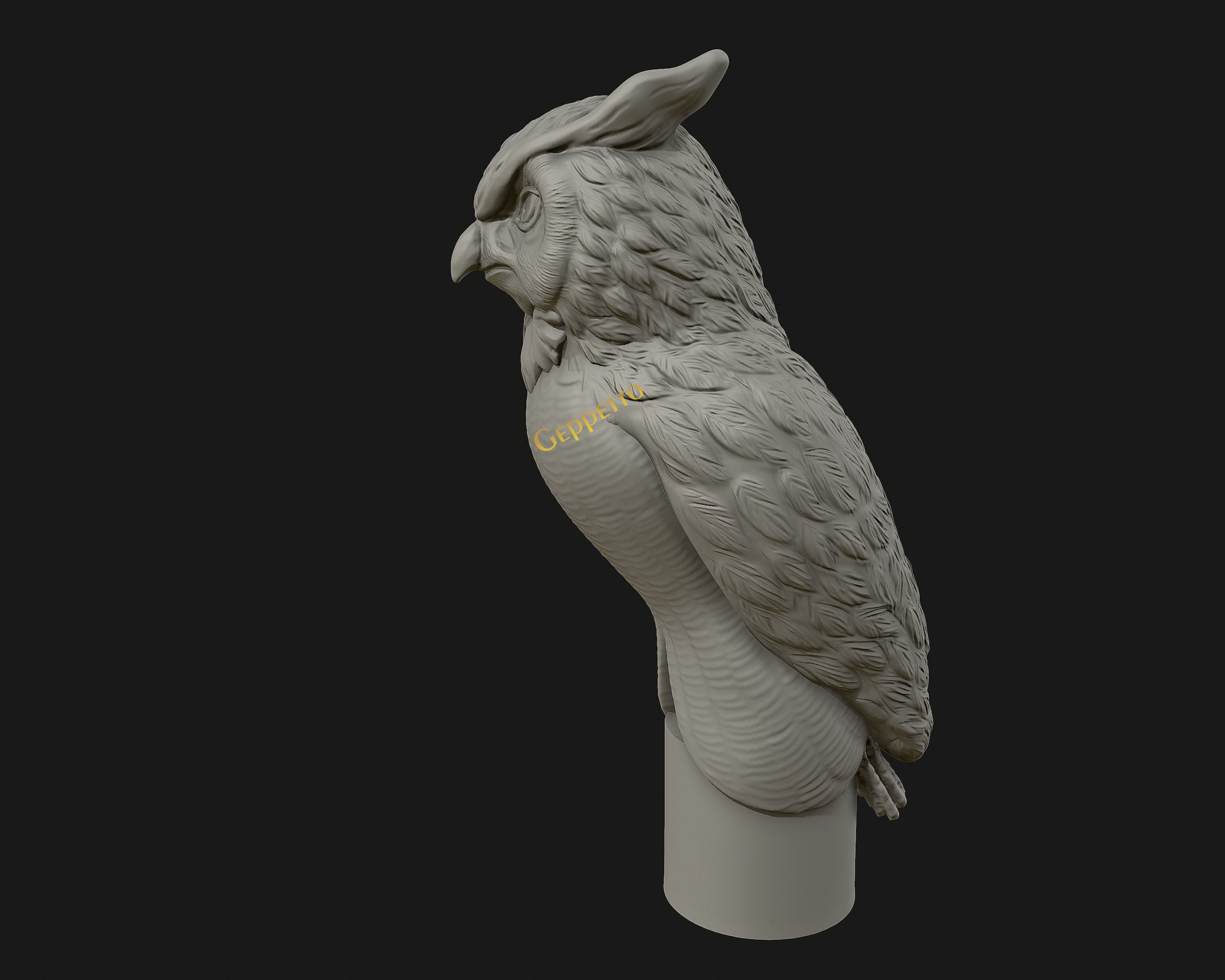 OWL  sculpture Ready to Print 3D print model_5