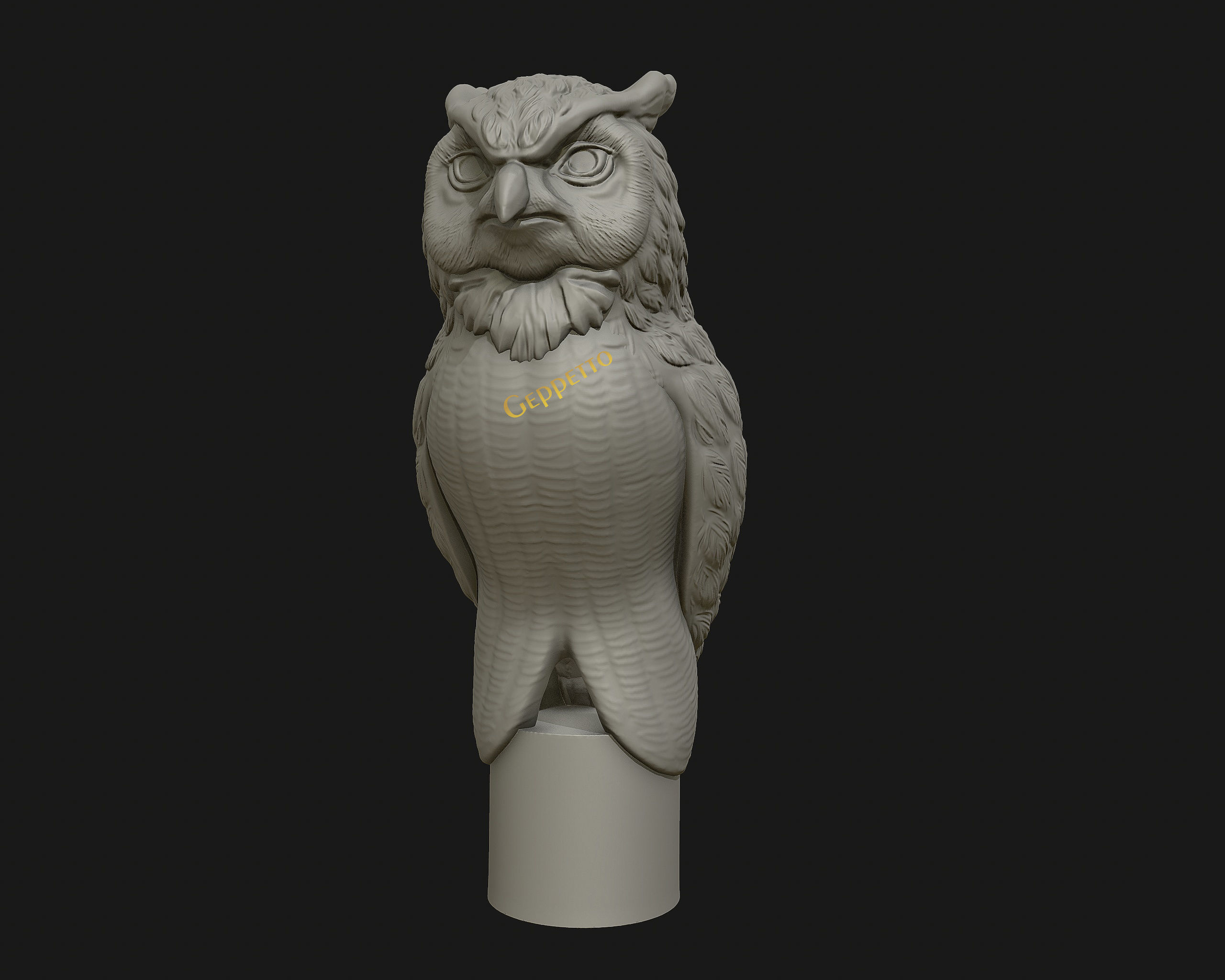 OWL  sculpture Ready to Print 3D print model_33