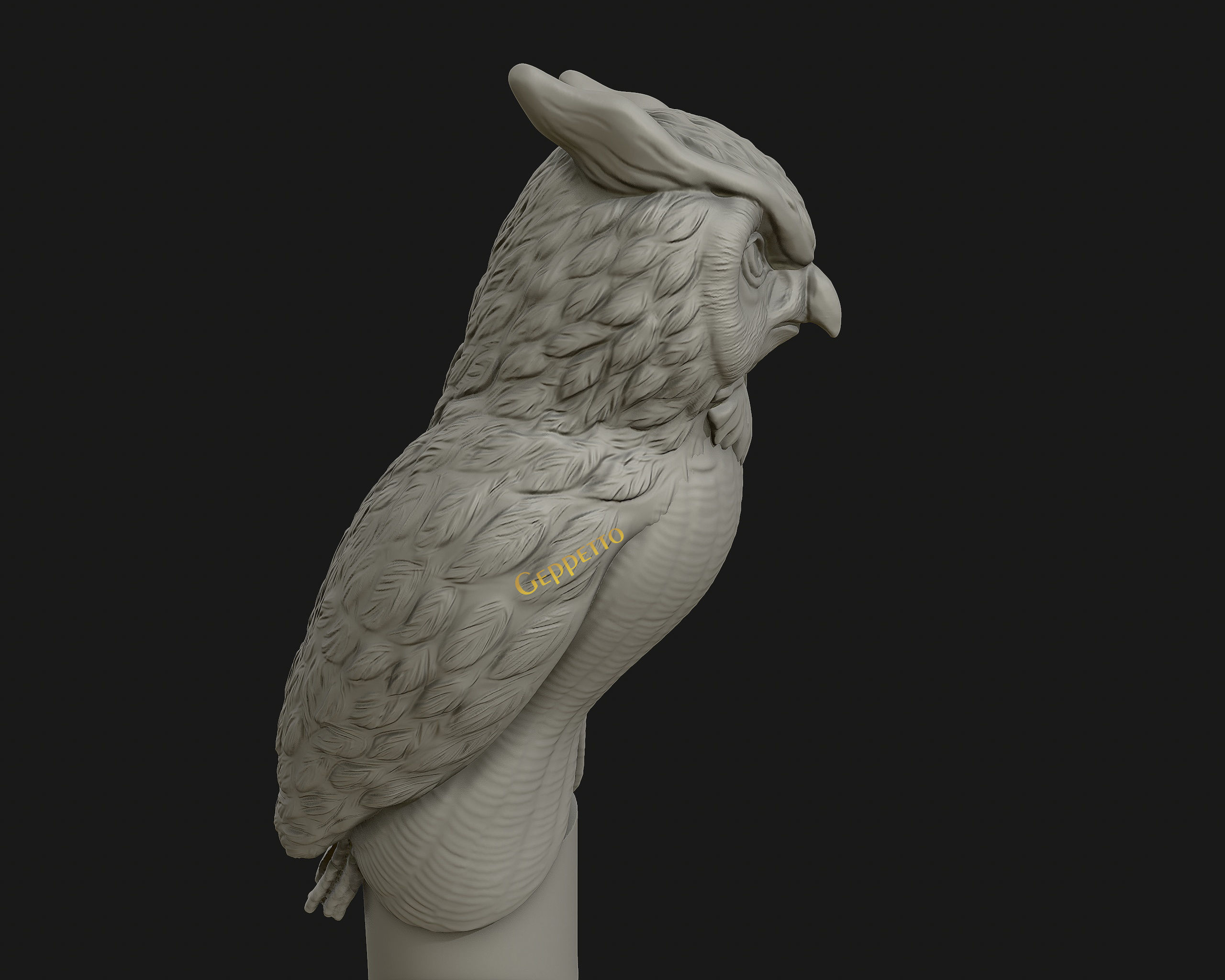 OWL  sculpture Ready to Print 3D print model_12