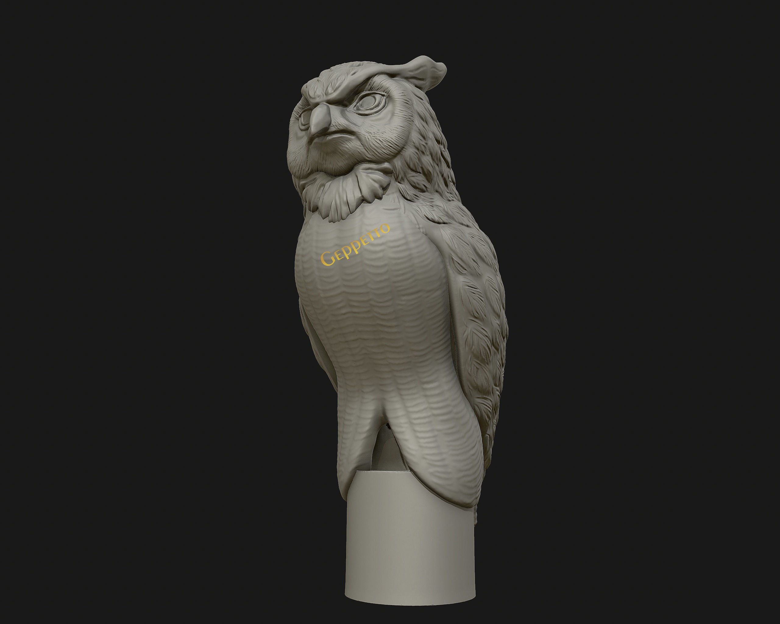OWL  sculpture Ready to Print 3D print model_16