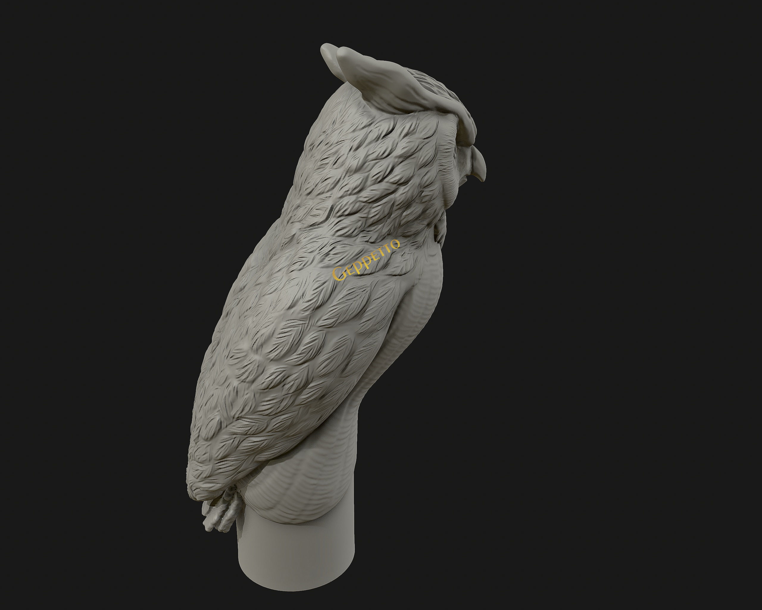 OWL  sculpture Ready to Print 3D print model_7
