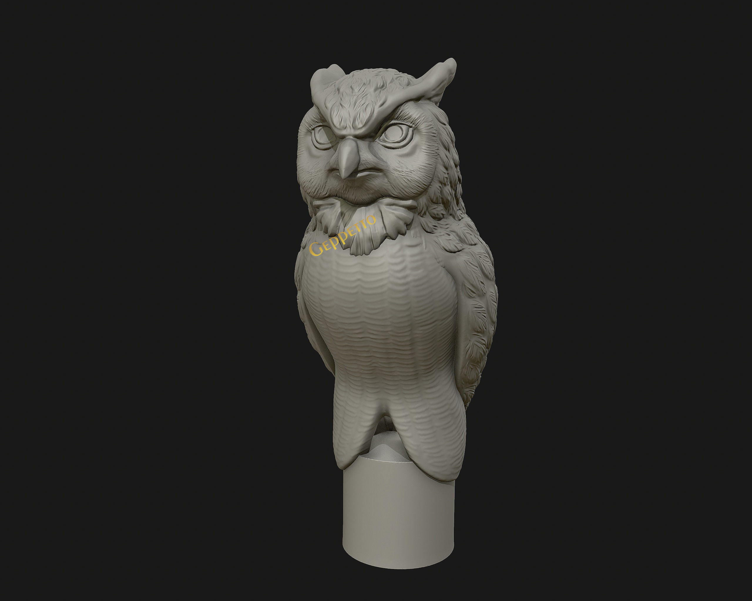 OWL  sculpture Ready to Print 3D print model_15