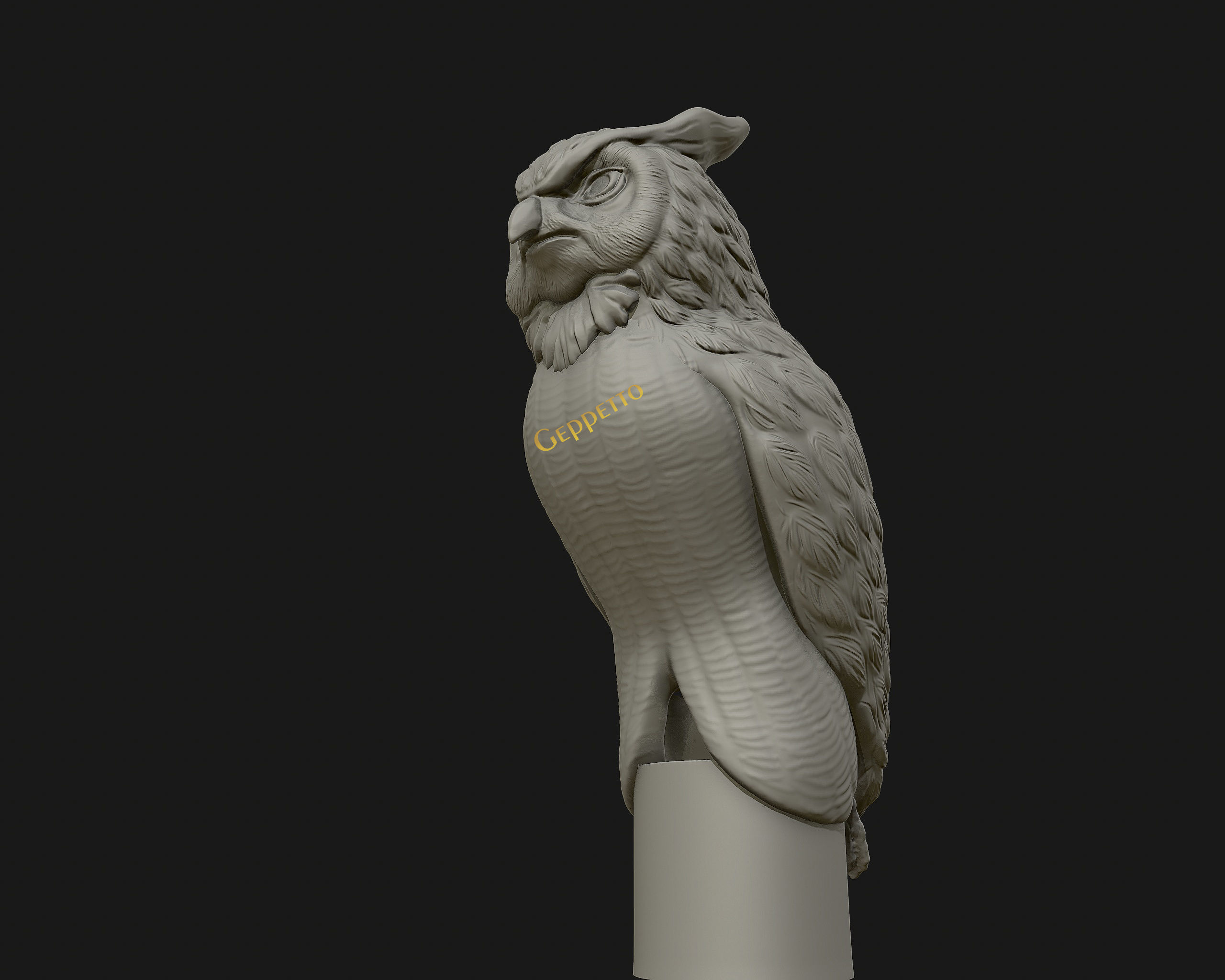 OWL  sculpture Ready to Print 3D print model_4