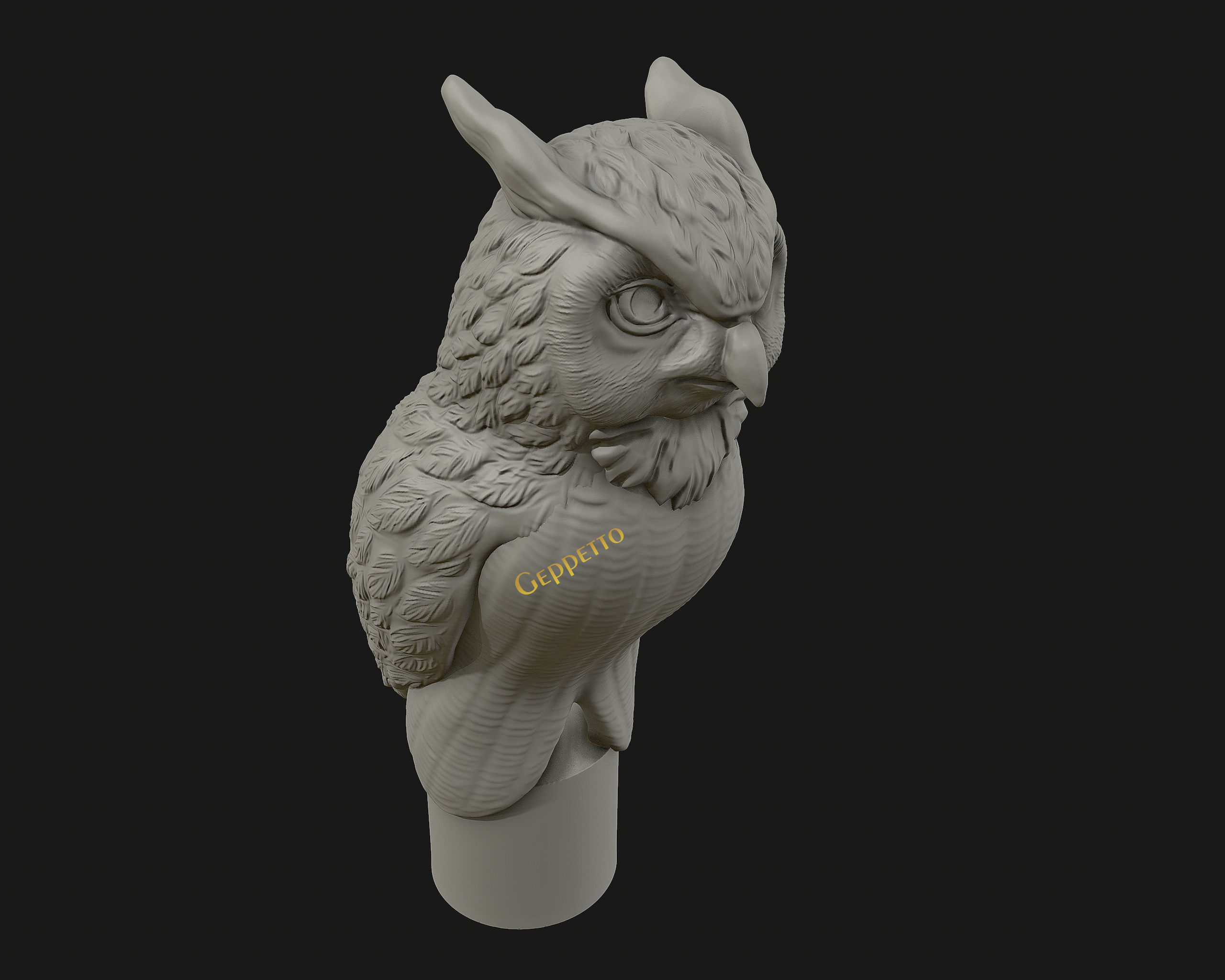 OWL  sculpture Ready to Print 3D print model_8