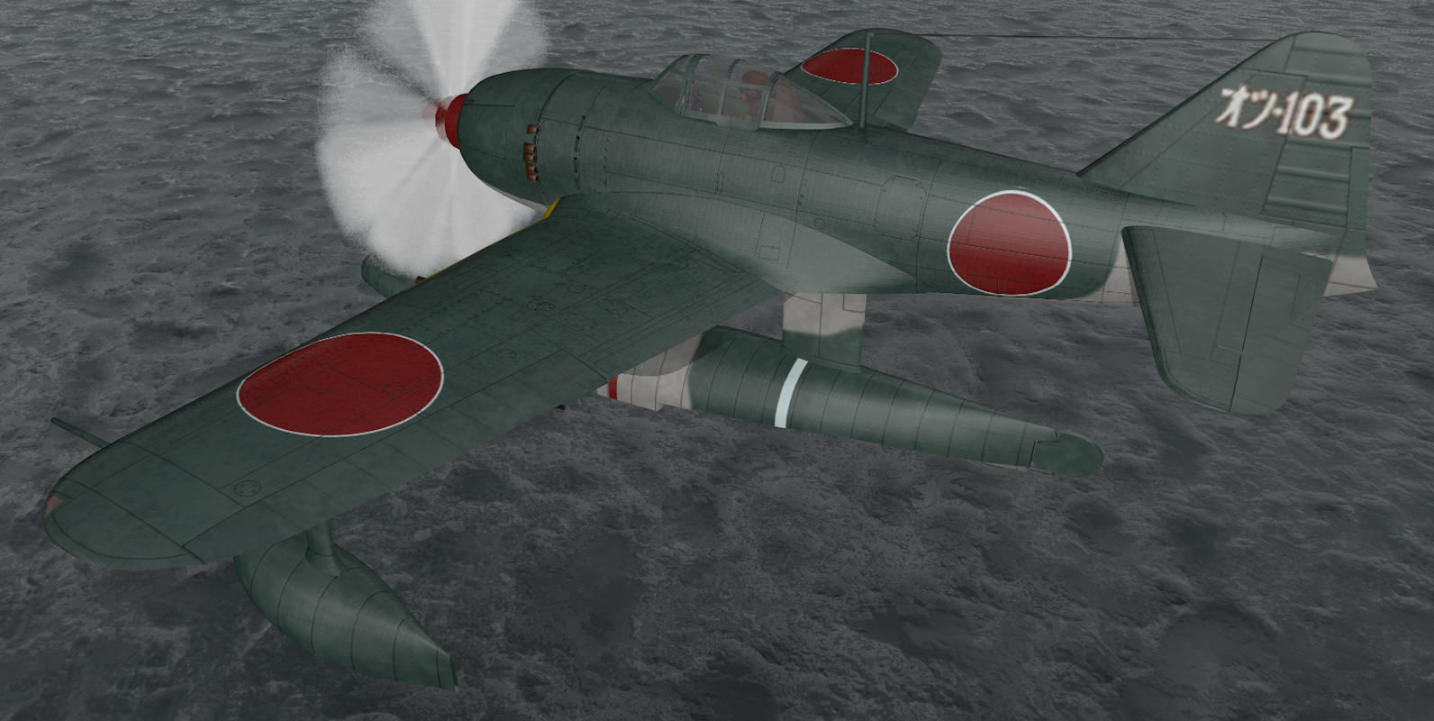Kawanishi N1K2 Kyofu - aka Rex 3D model_9