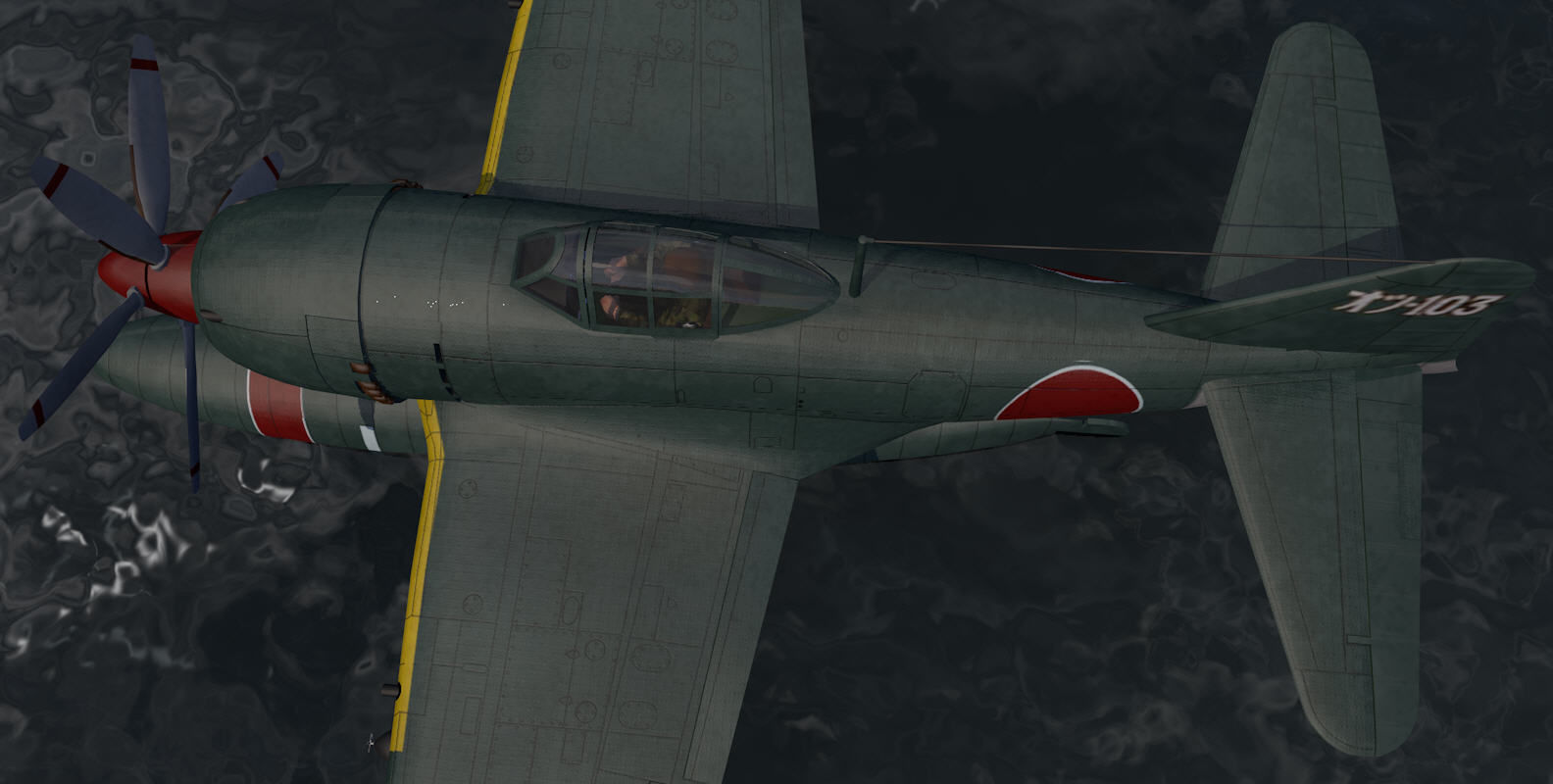 Kawanishi N1K2 Kyofu - aka Rex 3D model_7