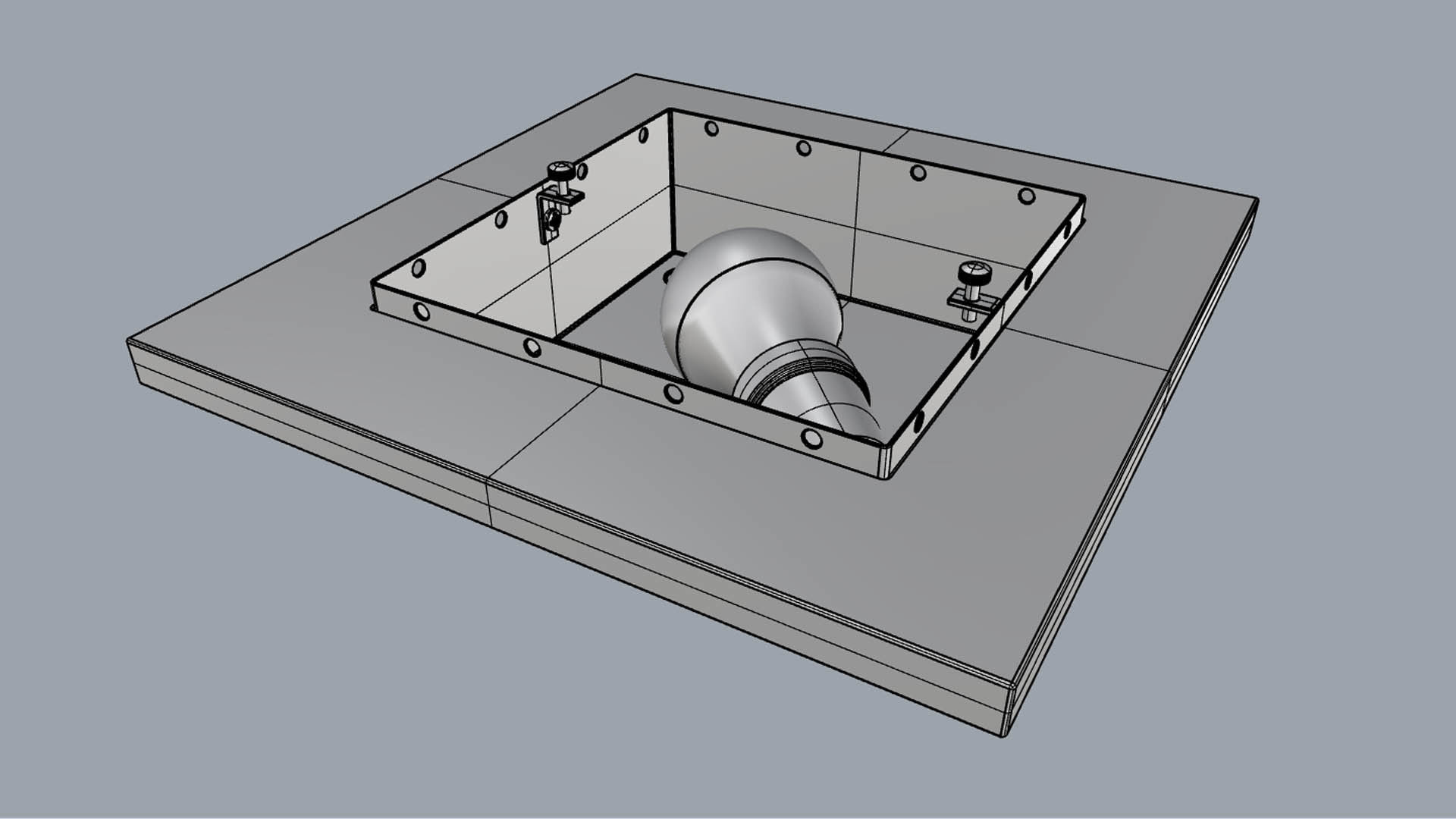 Chandelier Vitralys Walnut Black 3D model_25