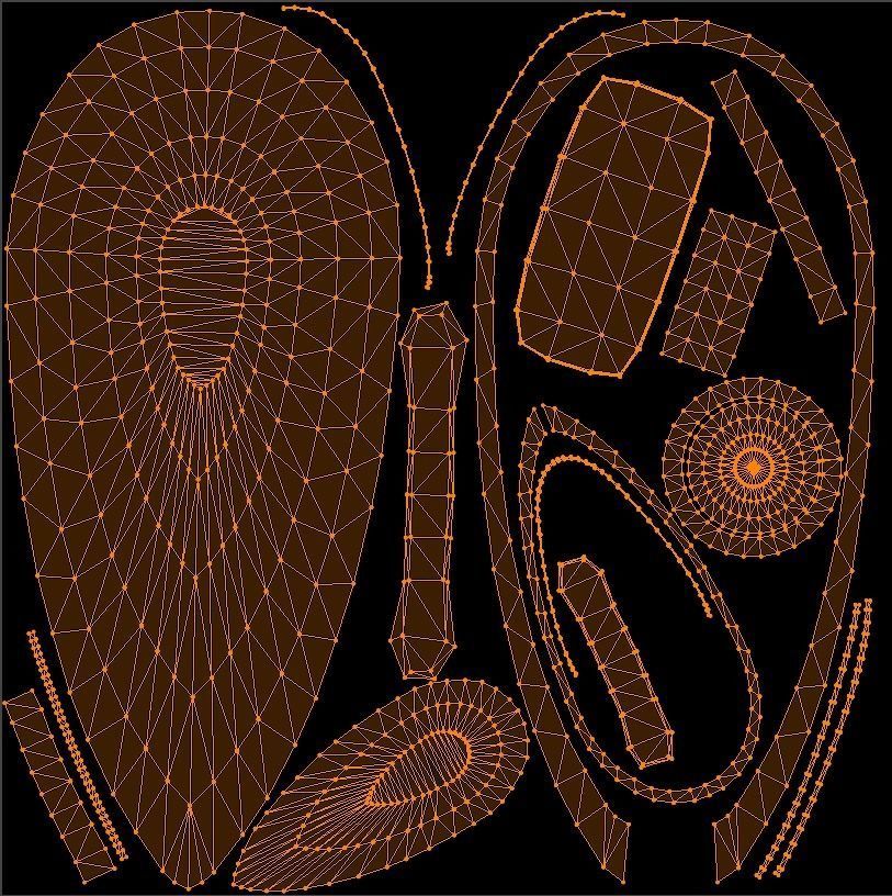 Kite Shield Low-poly 3D model_8