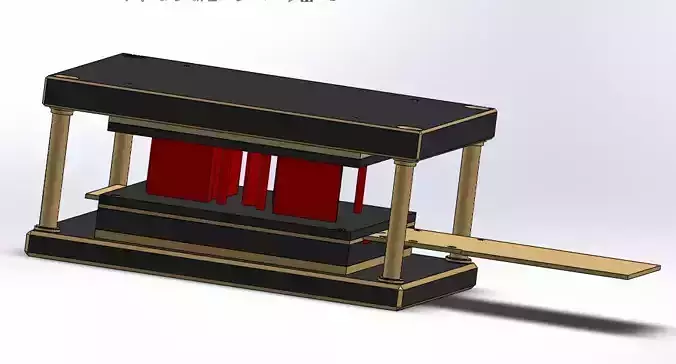 mold for desk mounting part Free 3D model