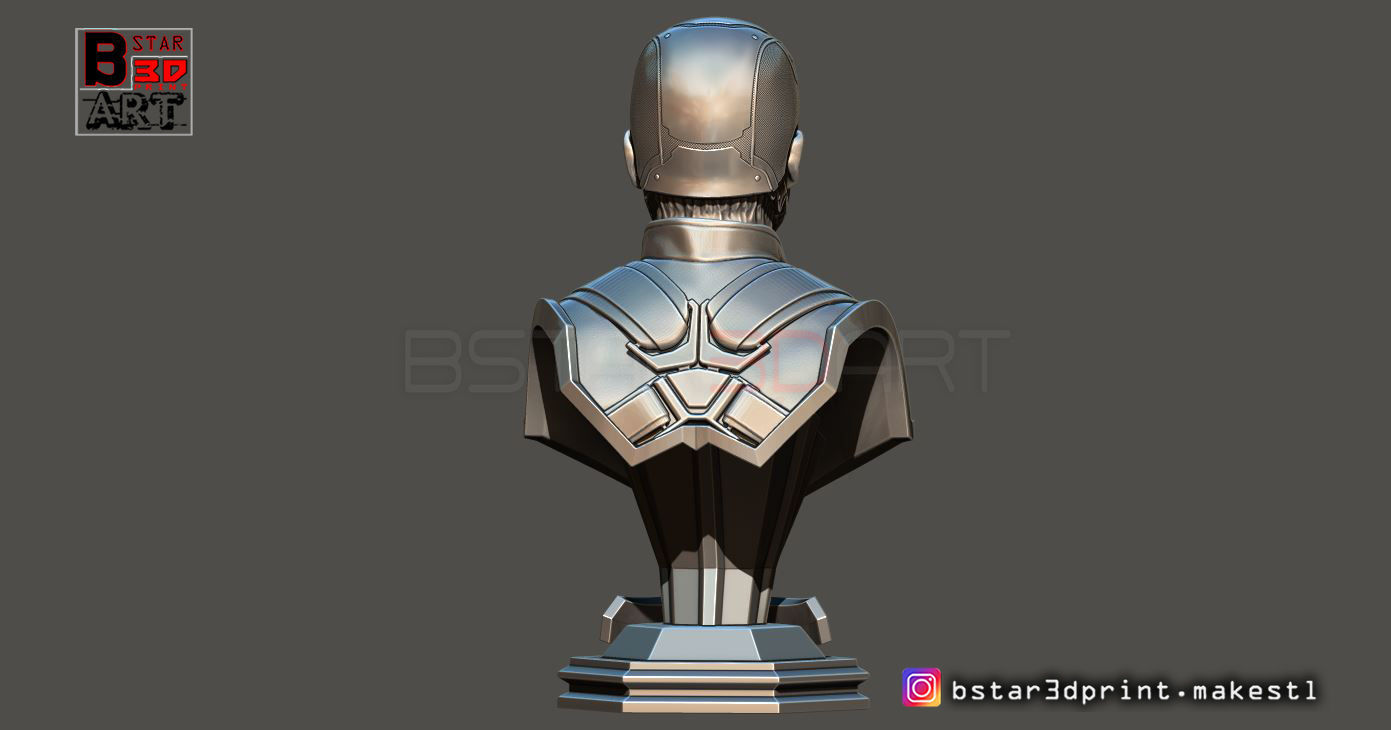 Captain America Bust - with 2 Heads from Marvel 3D print model_14